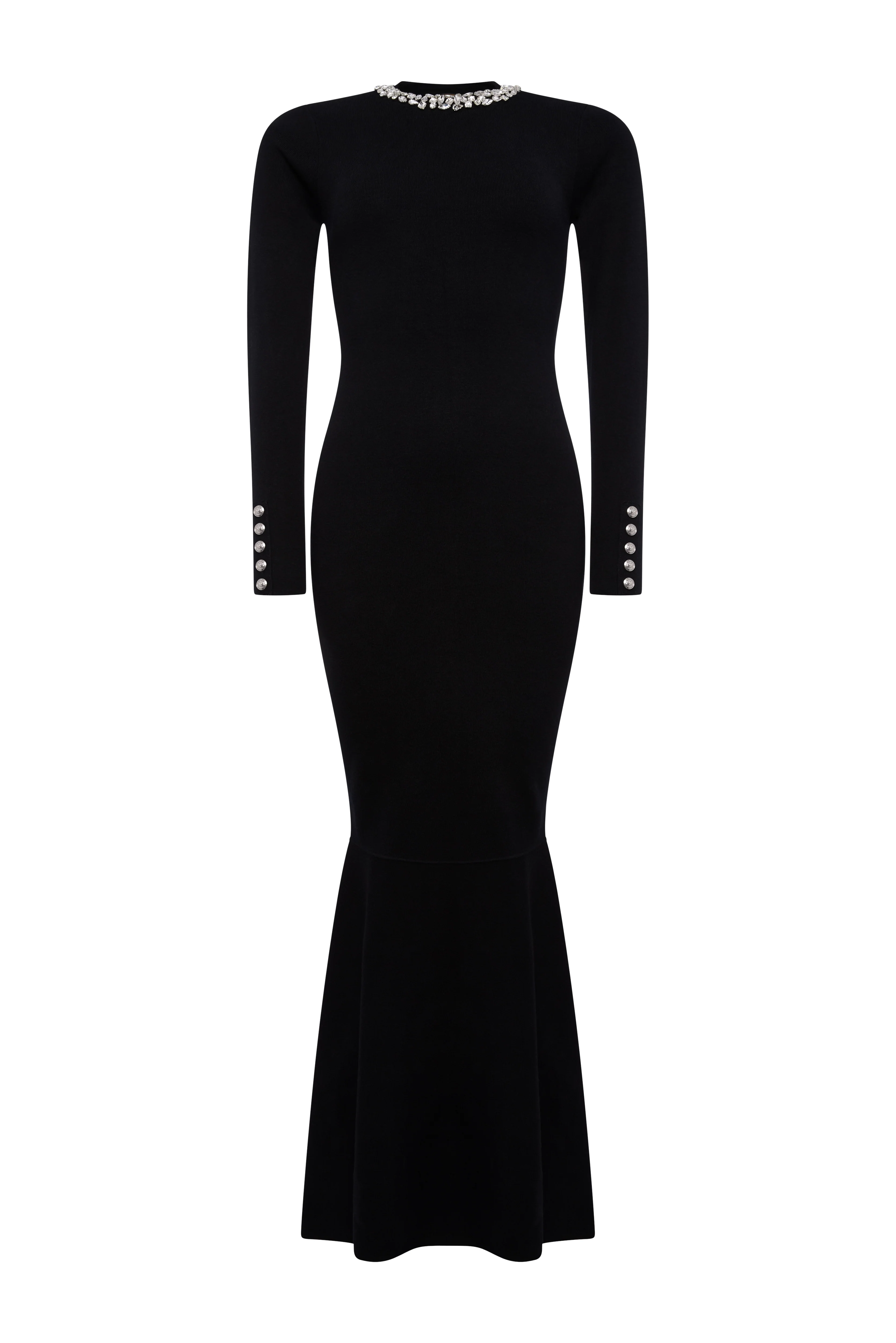 Isabelle Maxi Dress (Black) - Image 8