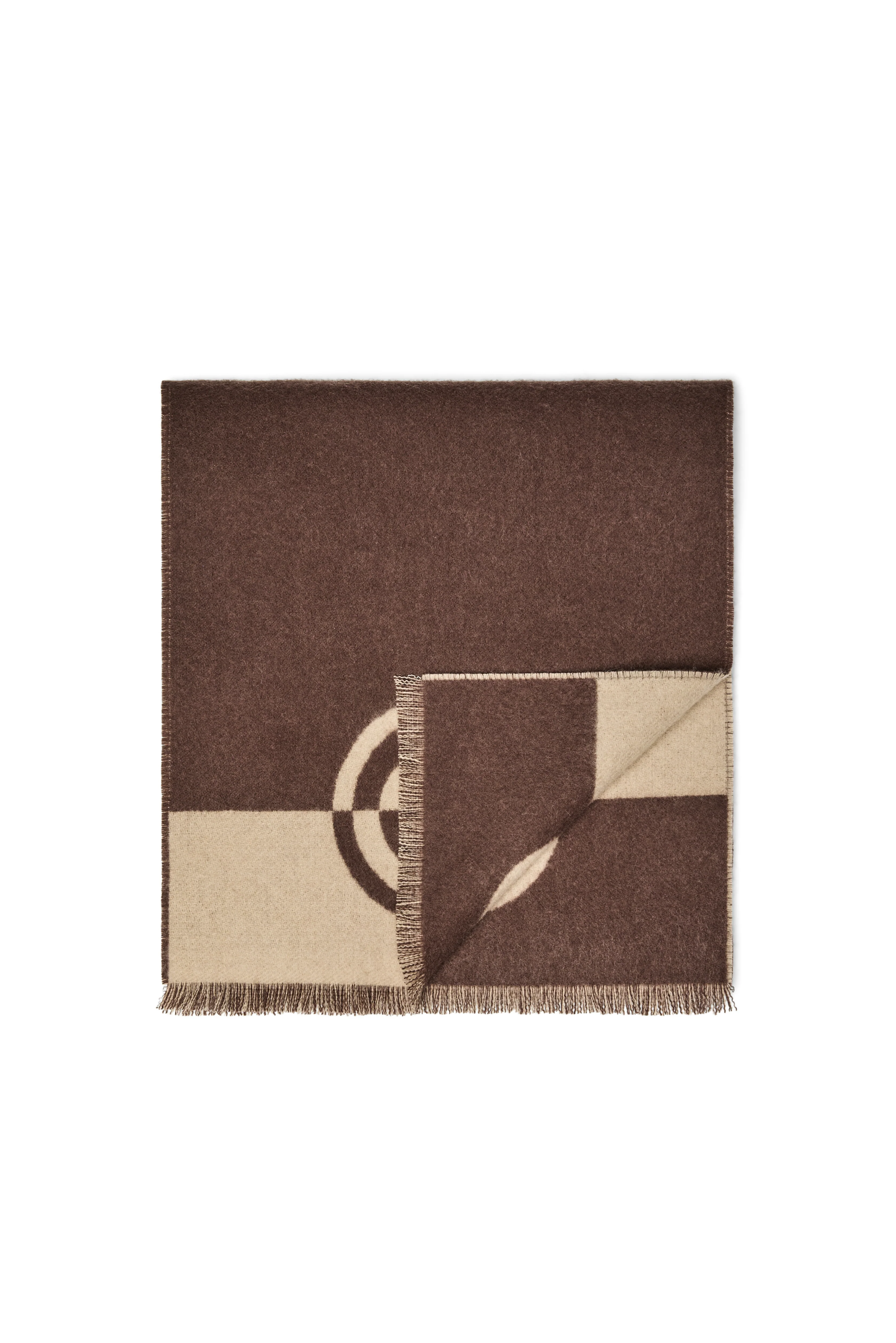 Jacquard Scarf (Chocolate Taupe) - Image 6