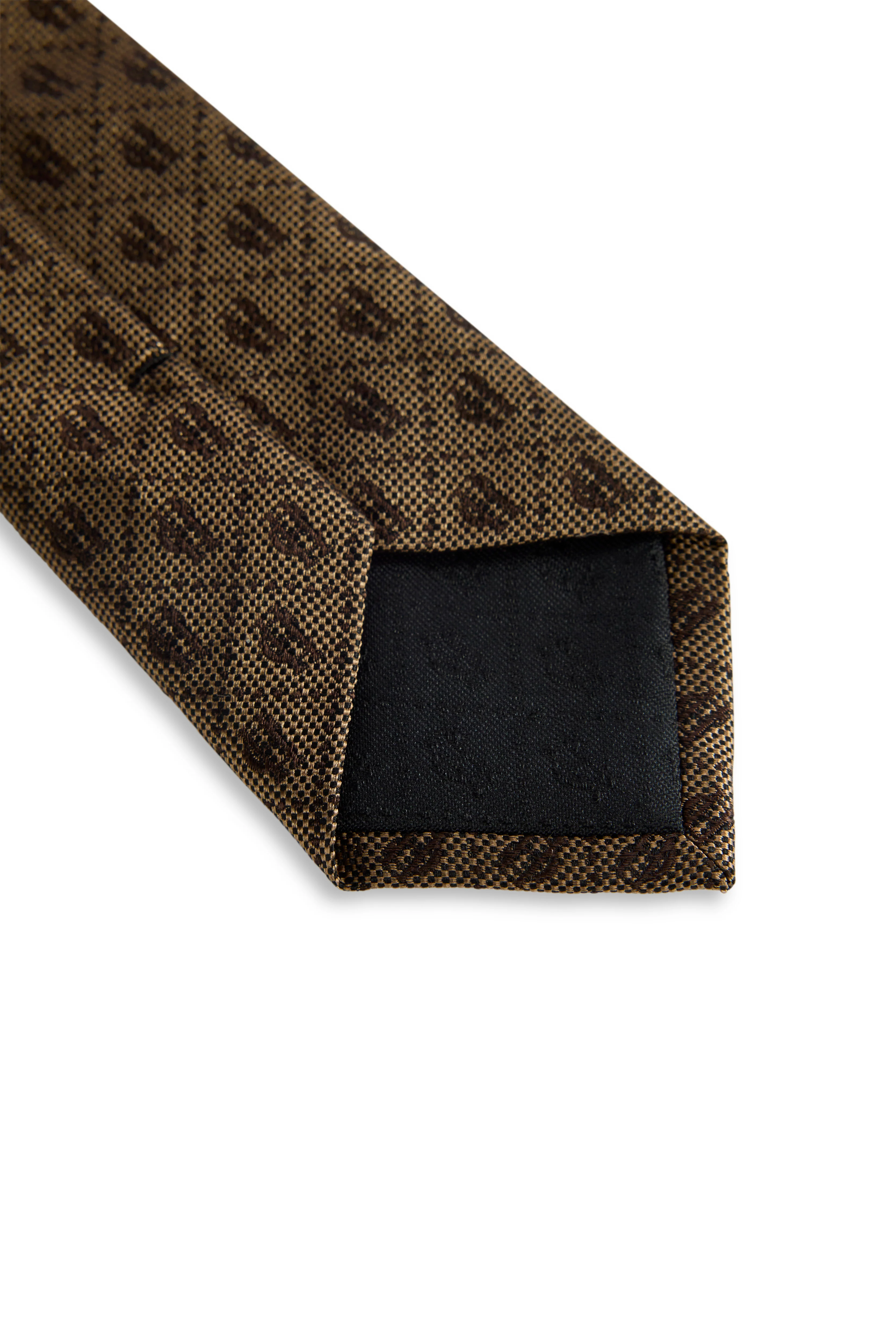 Jacquard Tie (Brown) - Image 7