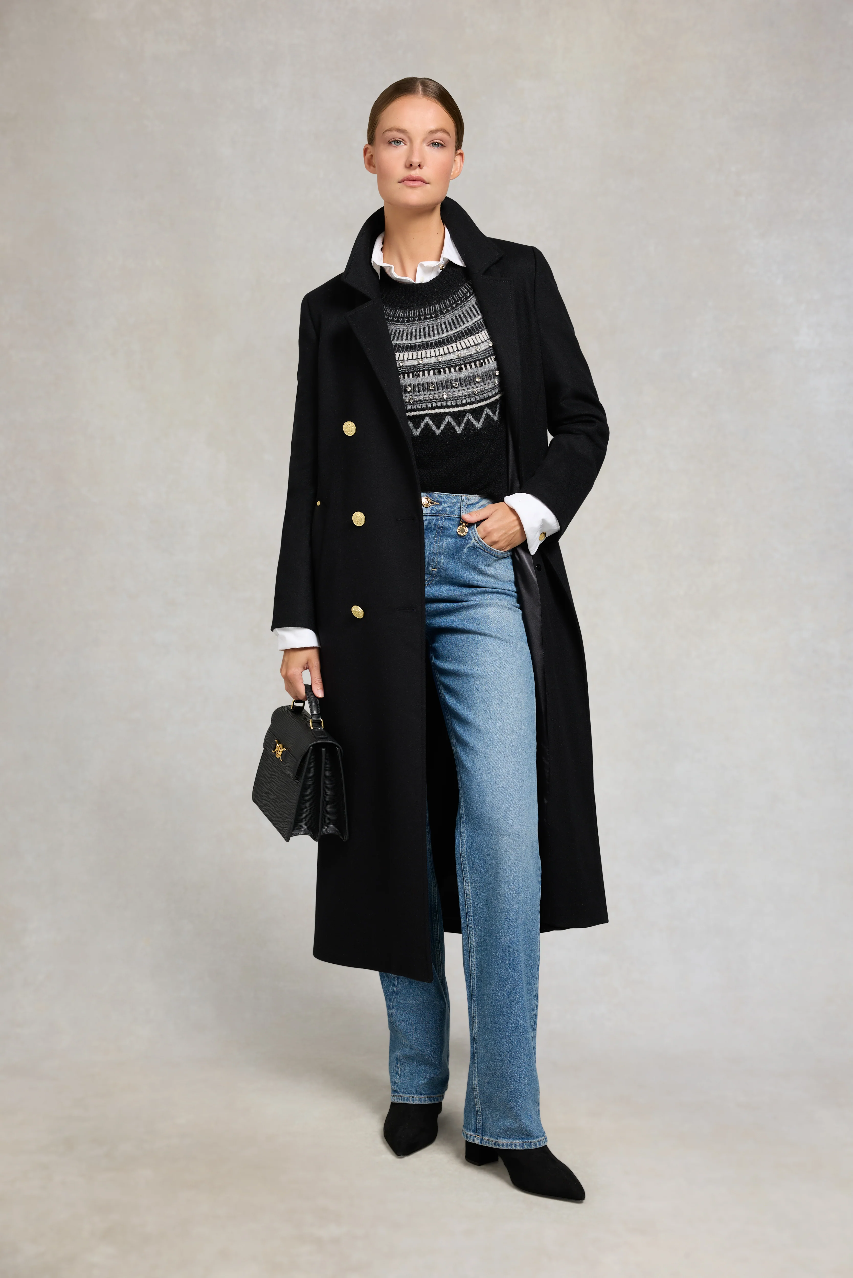 Jasmine Crew Neck Knit (Black) - Image 3