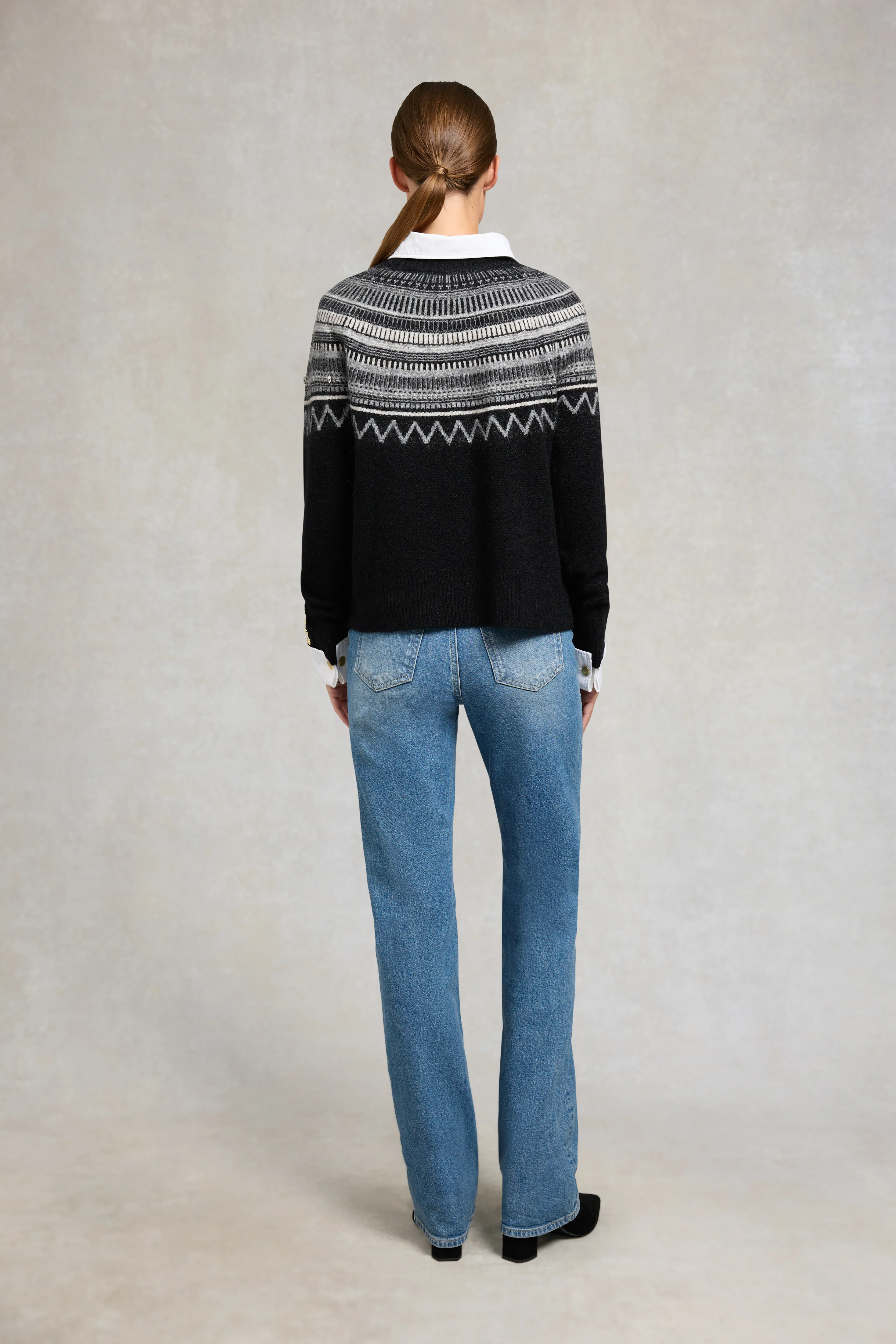 Jasmine Crew Neck Knit (Black) - Image 5