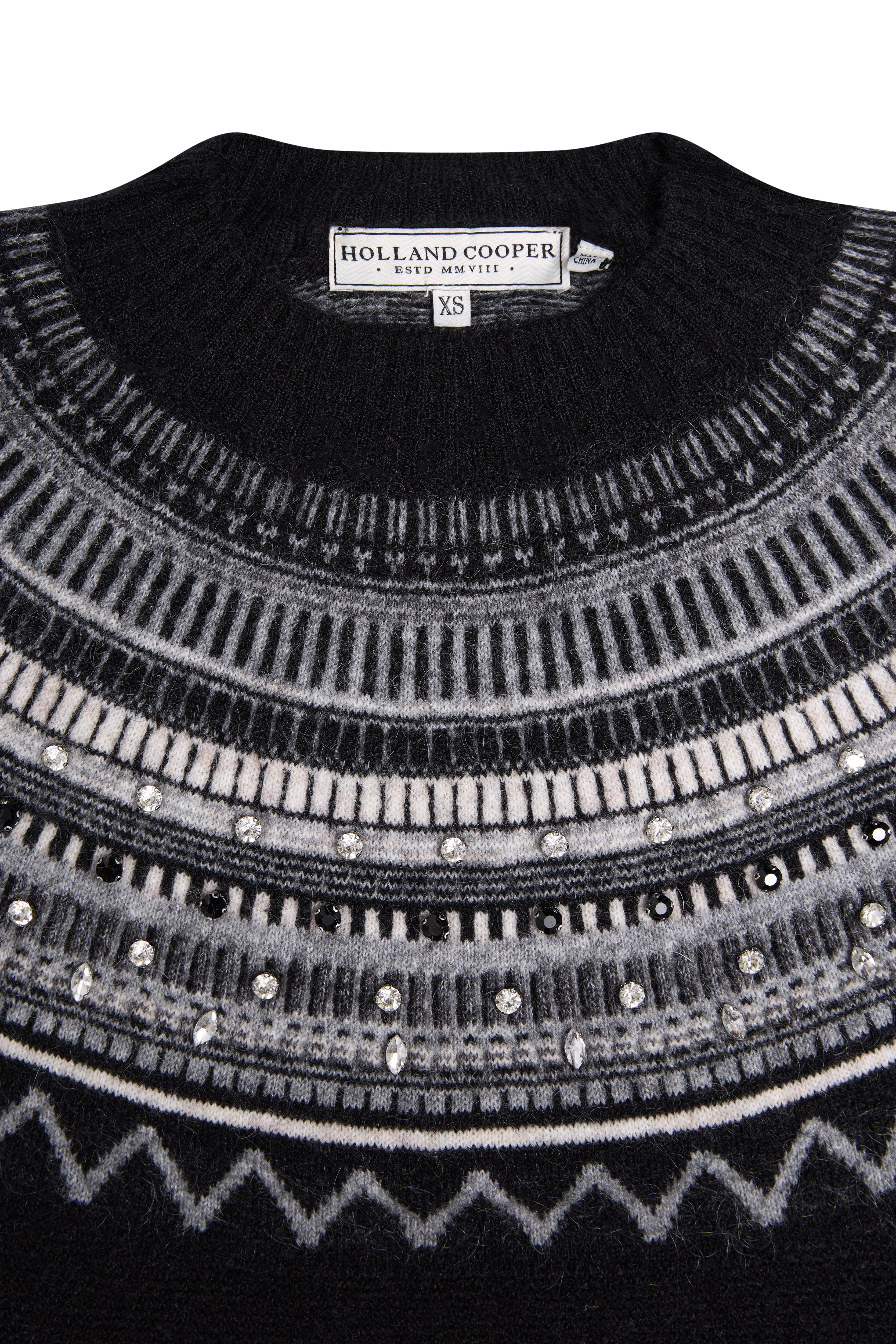 Jasmine Crew Neck Knit (Black) - Image 6