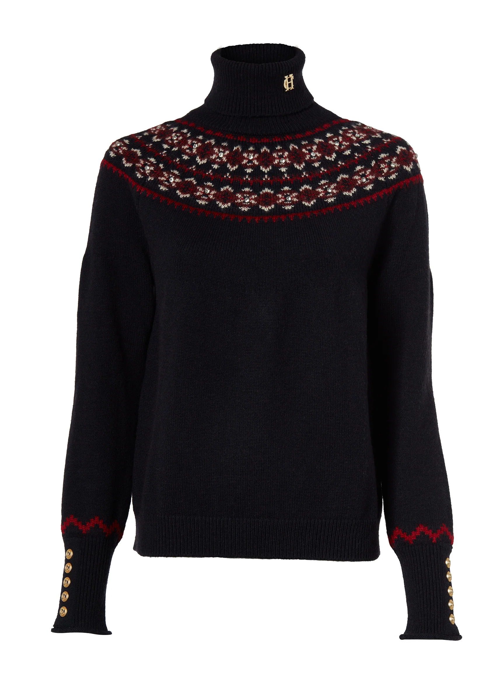 Jennifer Roll Neck Knit (Ink Navy) - Image 4