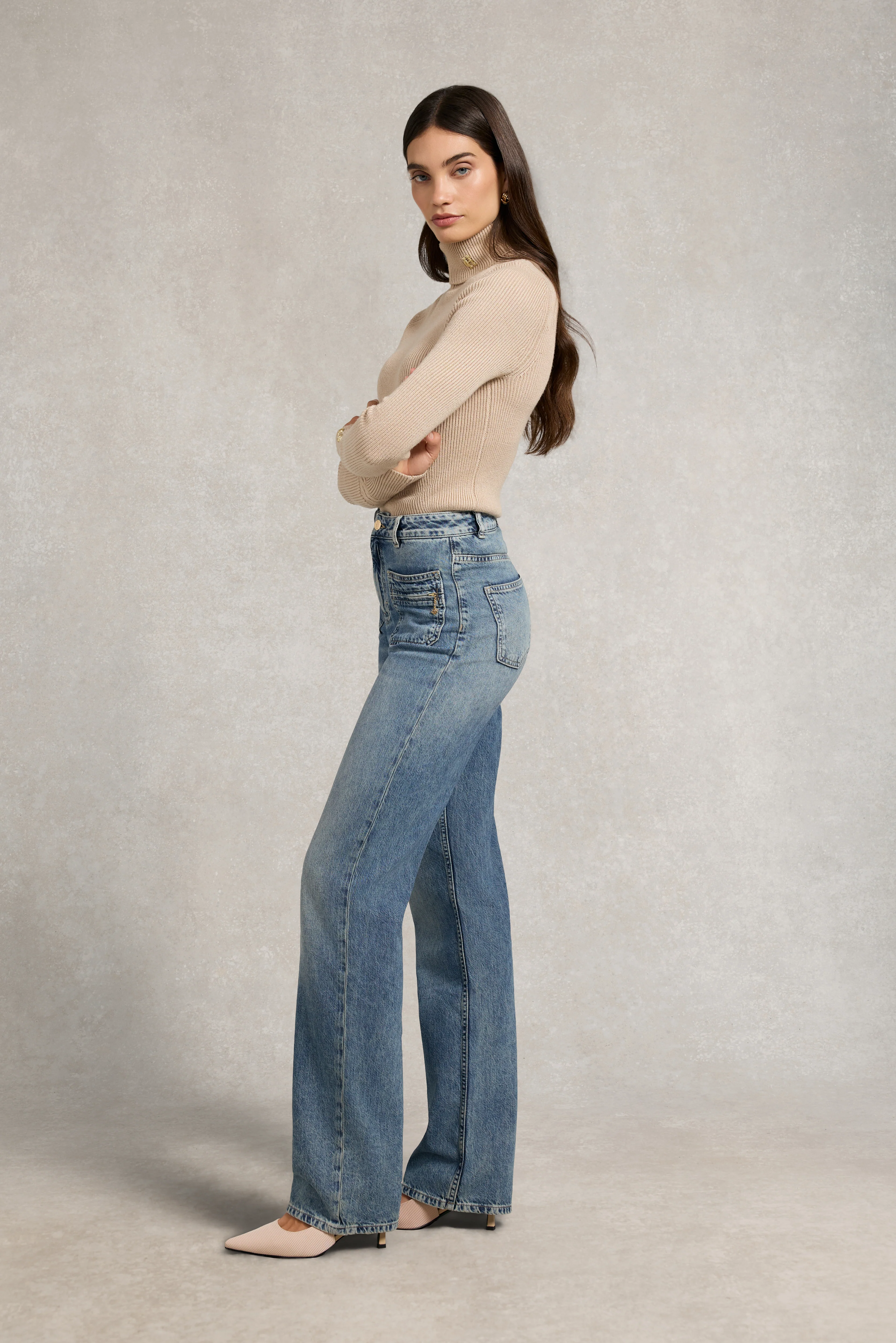 Jessica Straight Jean (Aged Indigo) - Image 2