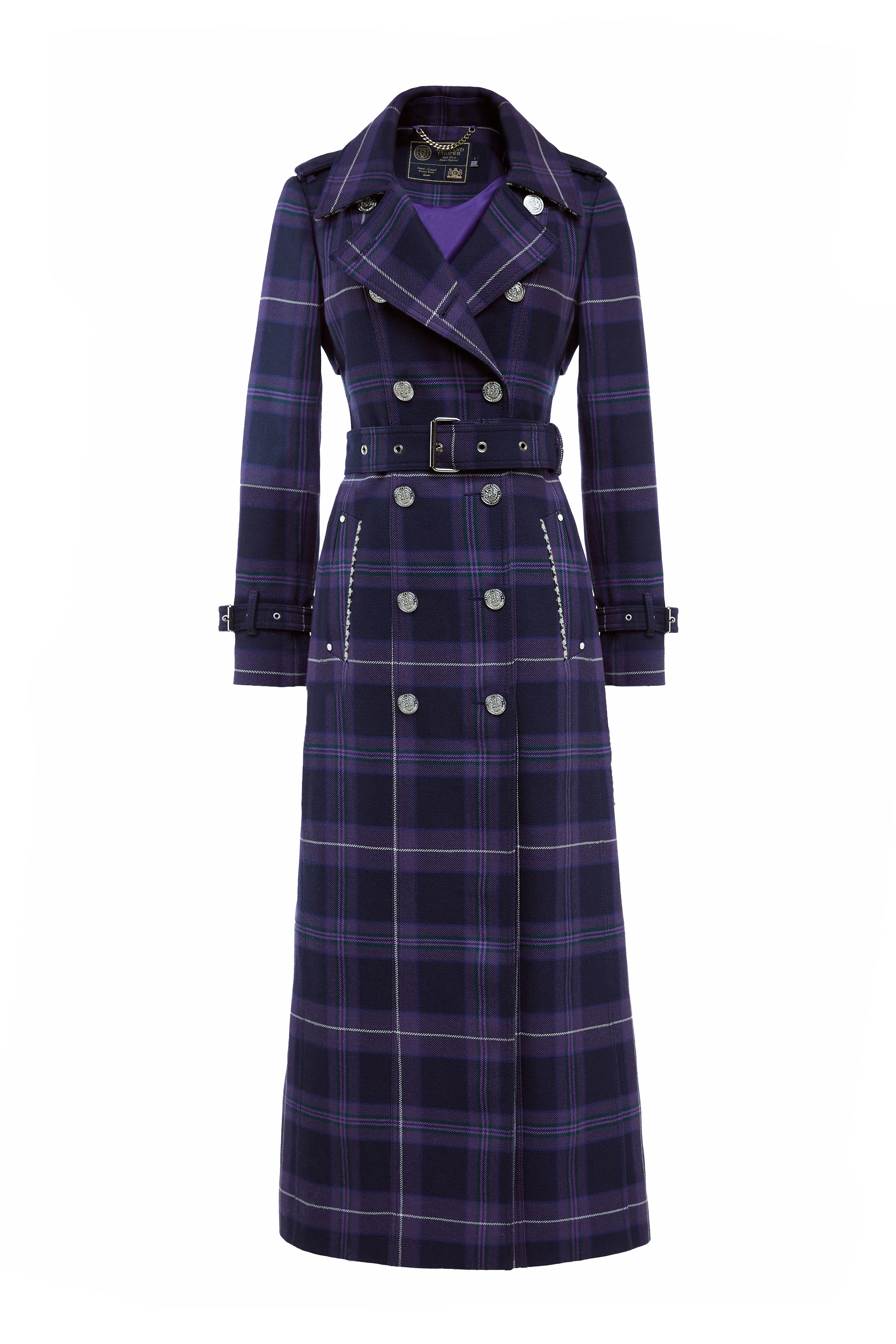 Jubilee Full Length Marlborough Trench (Jubilee Tartan) - Image 4