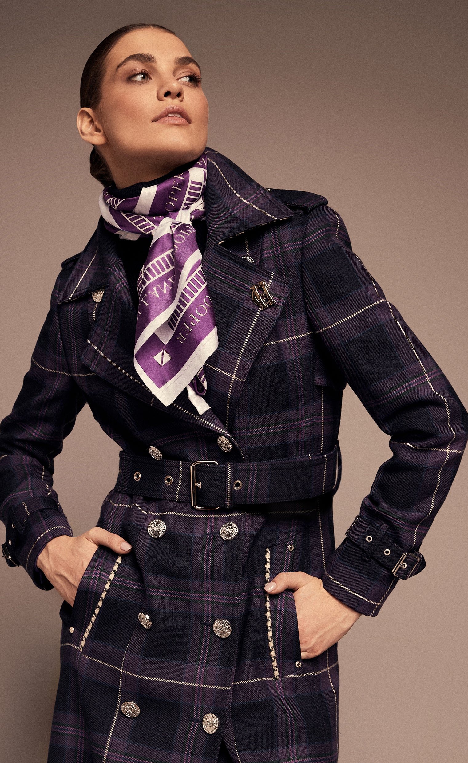 Jubilee Full Length Marlborough Trench (Jubilee Tartan) - Image 7