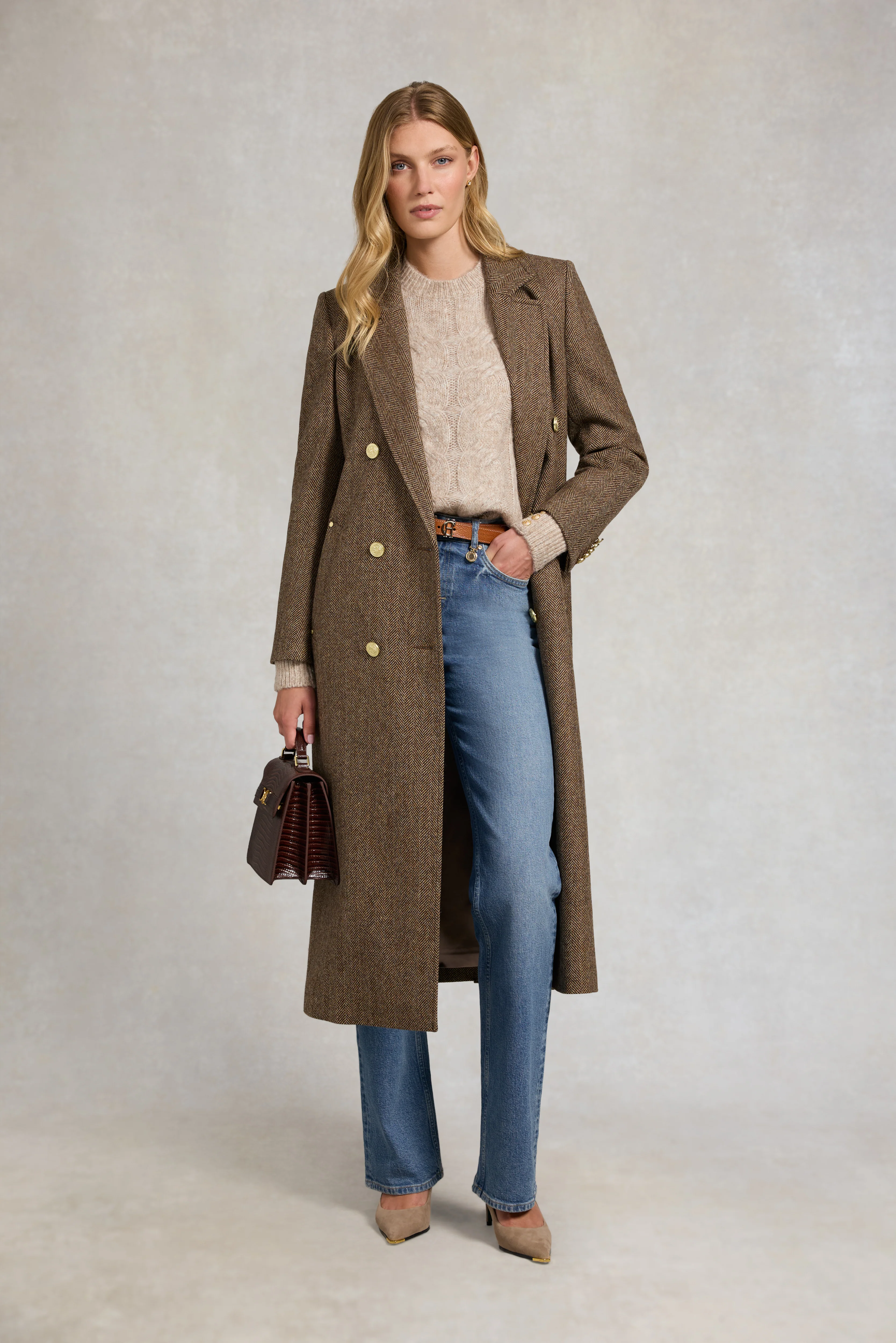 Kelly Crew Neck Knit (Taupe) - Image 5