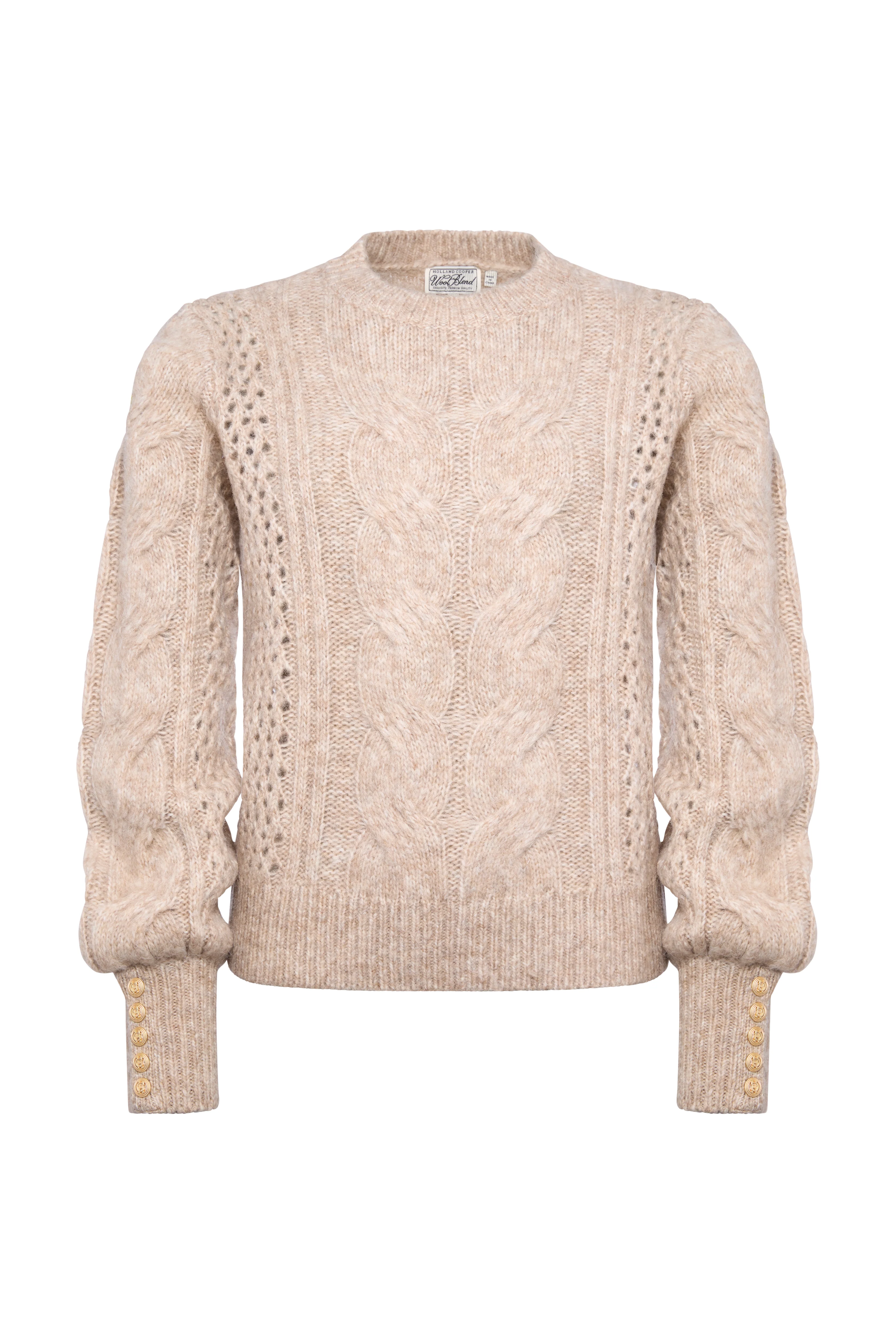 Kelly Crew Neck Knit (Taupe) - Image 6
