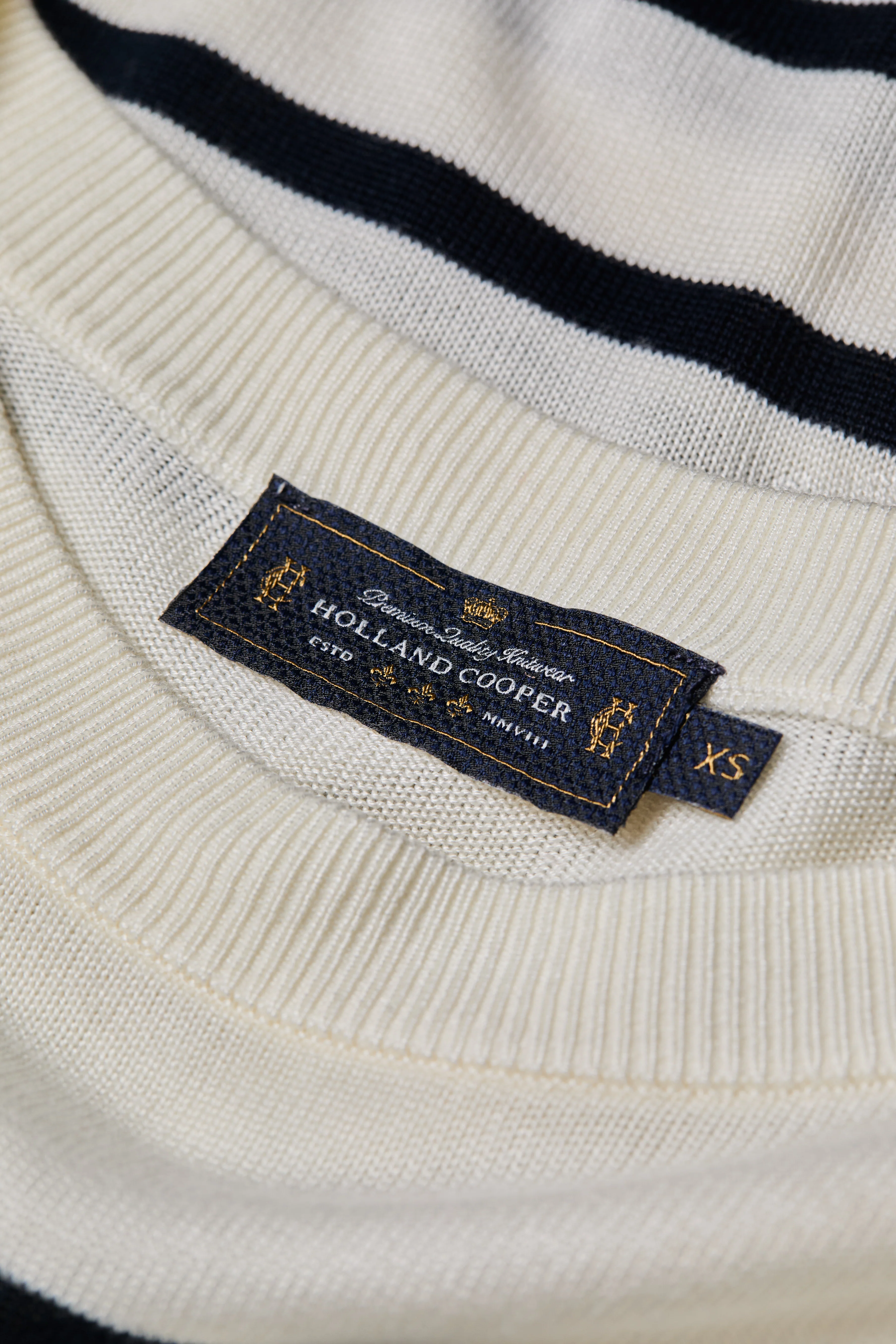 Kelsie Crew Neck Knit (Natural Stripe) - Image 8