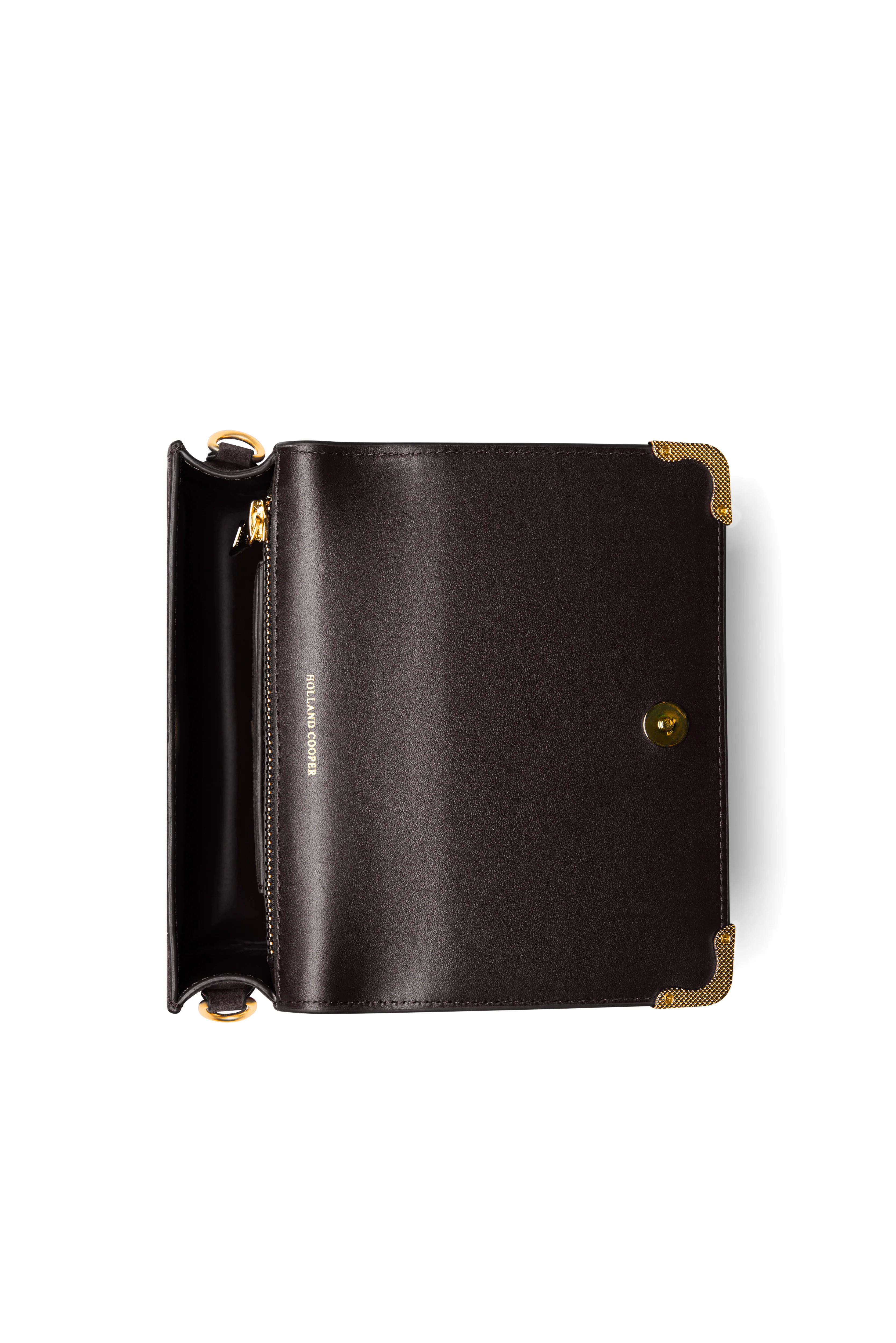 Kensington Crossbody Bag (Chocolate Leather) - Image 5