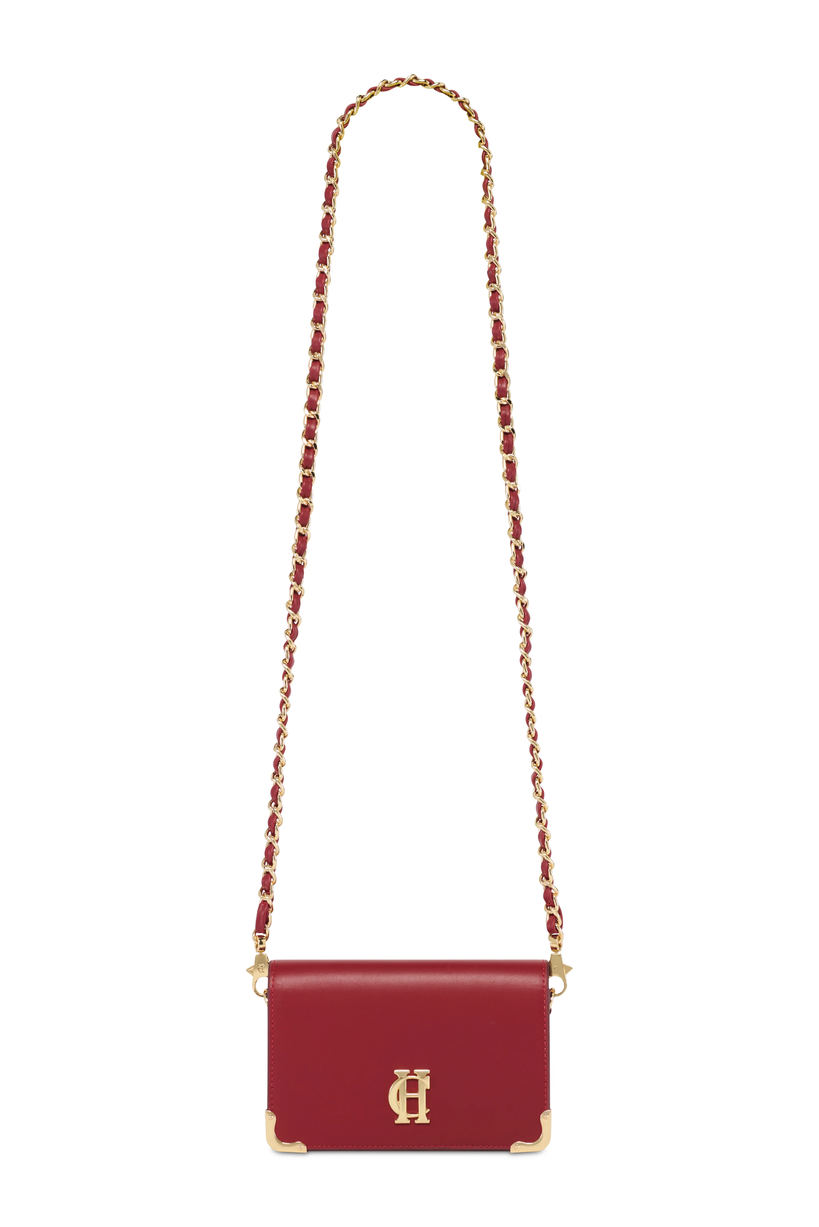Kensington Crossbody Bag (Deep Red Leather) - Image 3