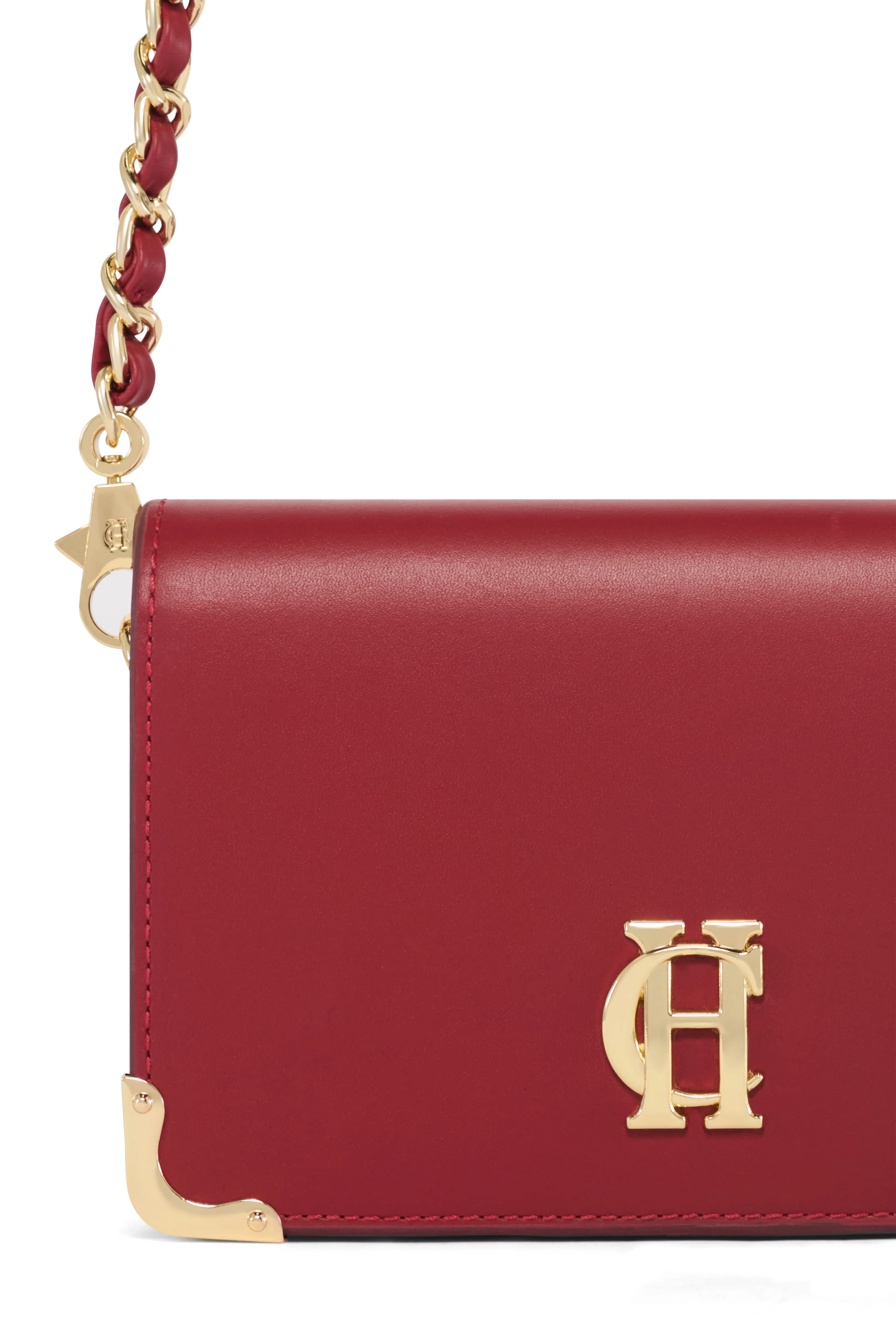 Kensington Crossbody Bag (Deep Red Leather) - Image 5