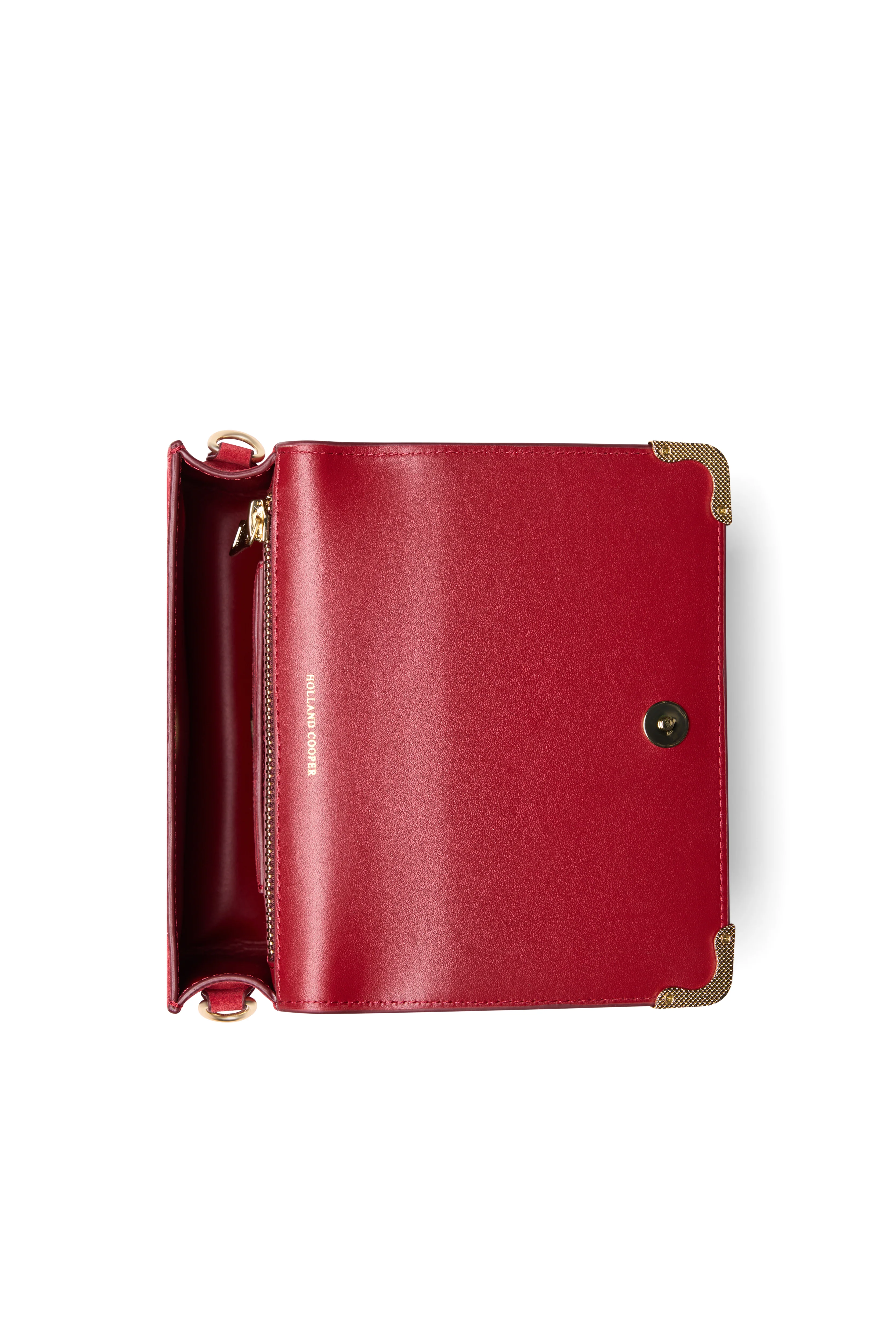 Kensington Crossbody Bag (Deep Red Leather) - Image 9