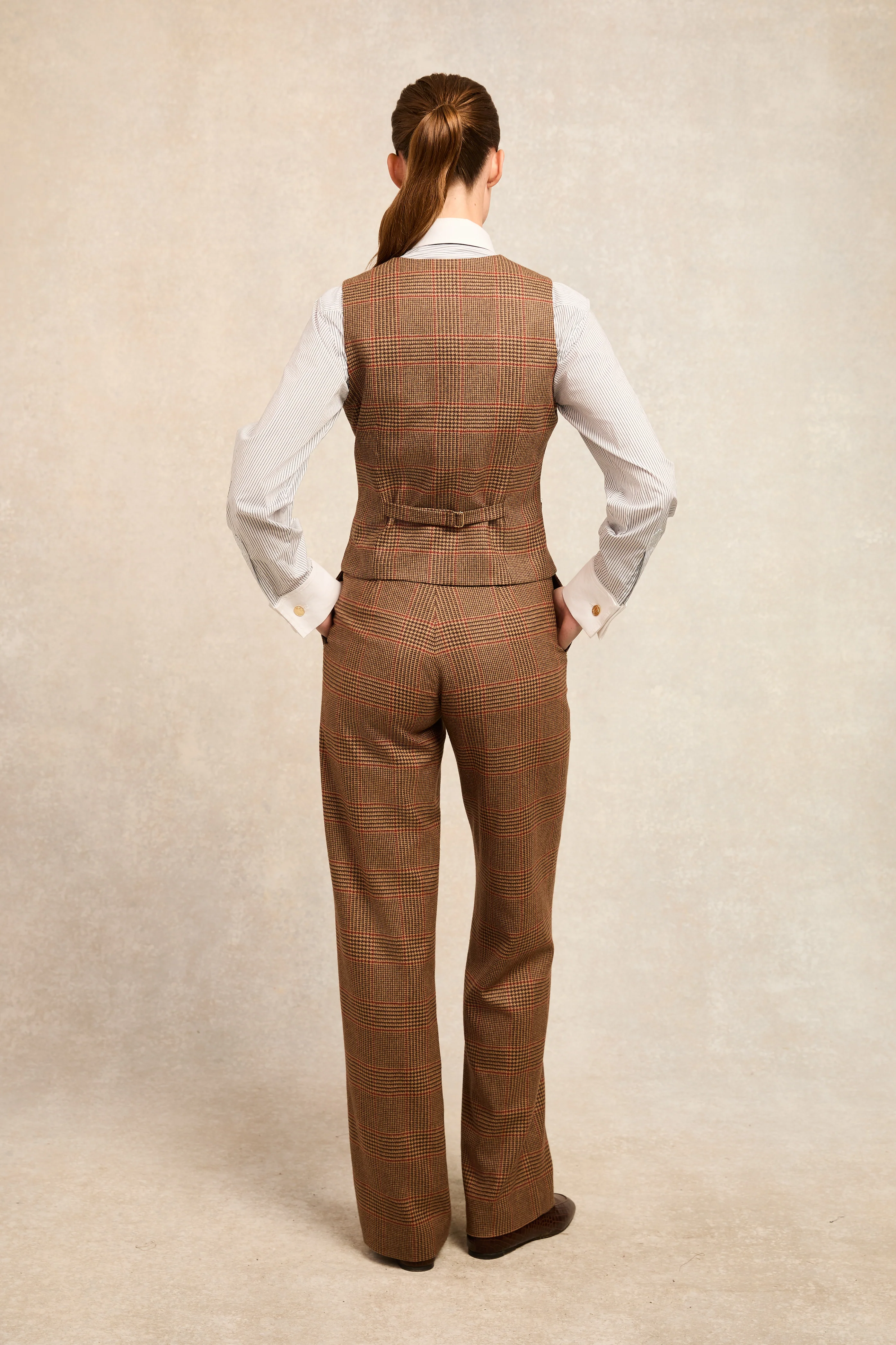 Kensington Waistcoat (Clarence Check Merlot) - Image 2