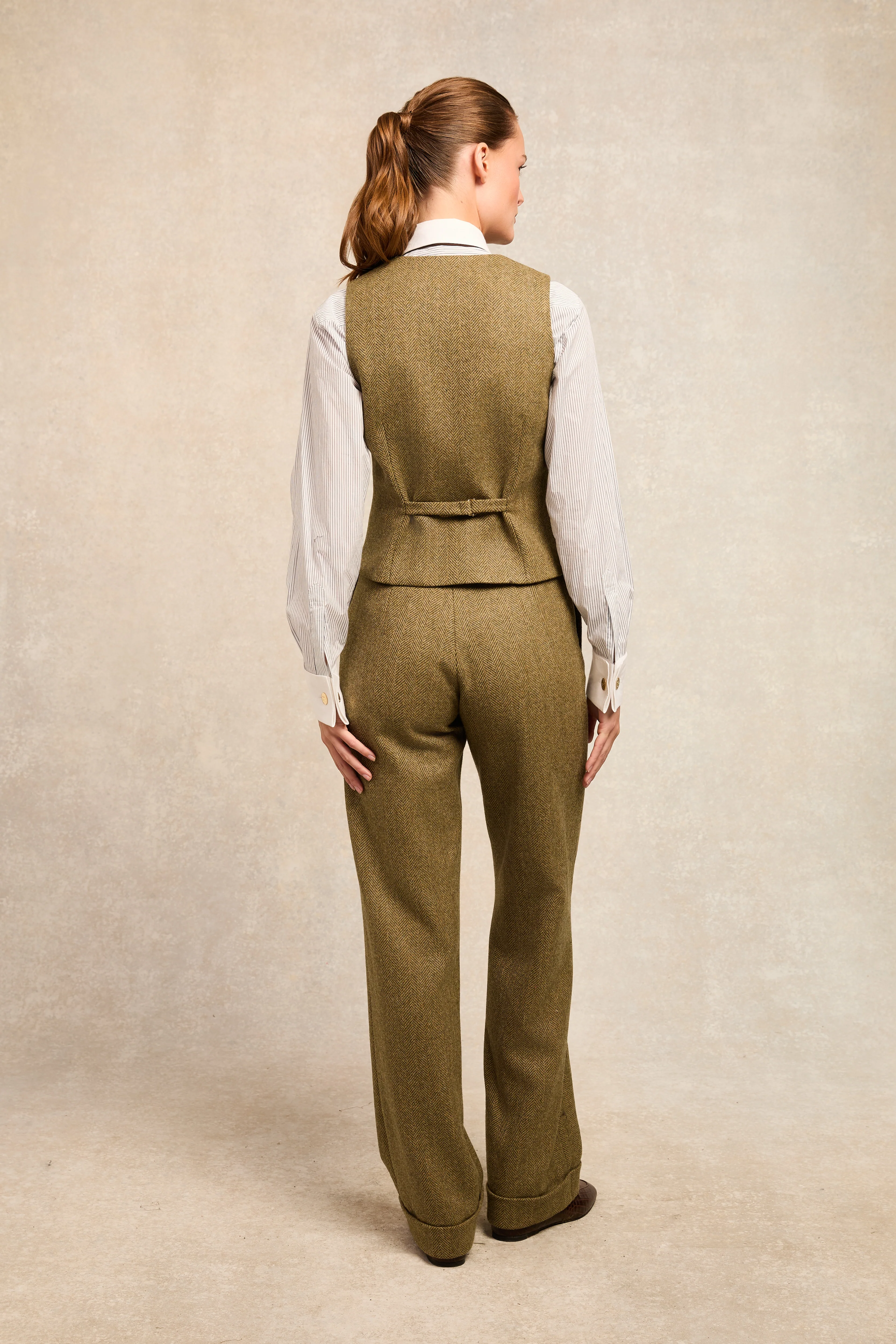 Kensington Waistcoat (Moss Herringbone) - Image 6