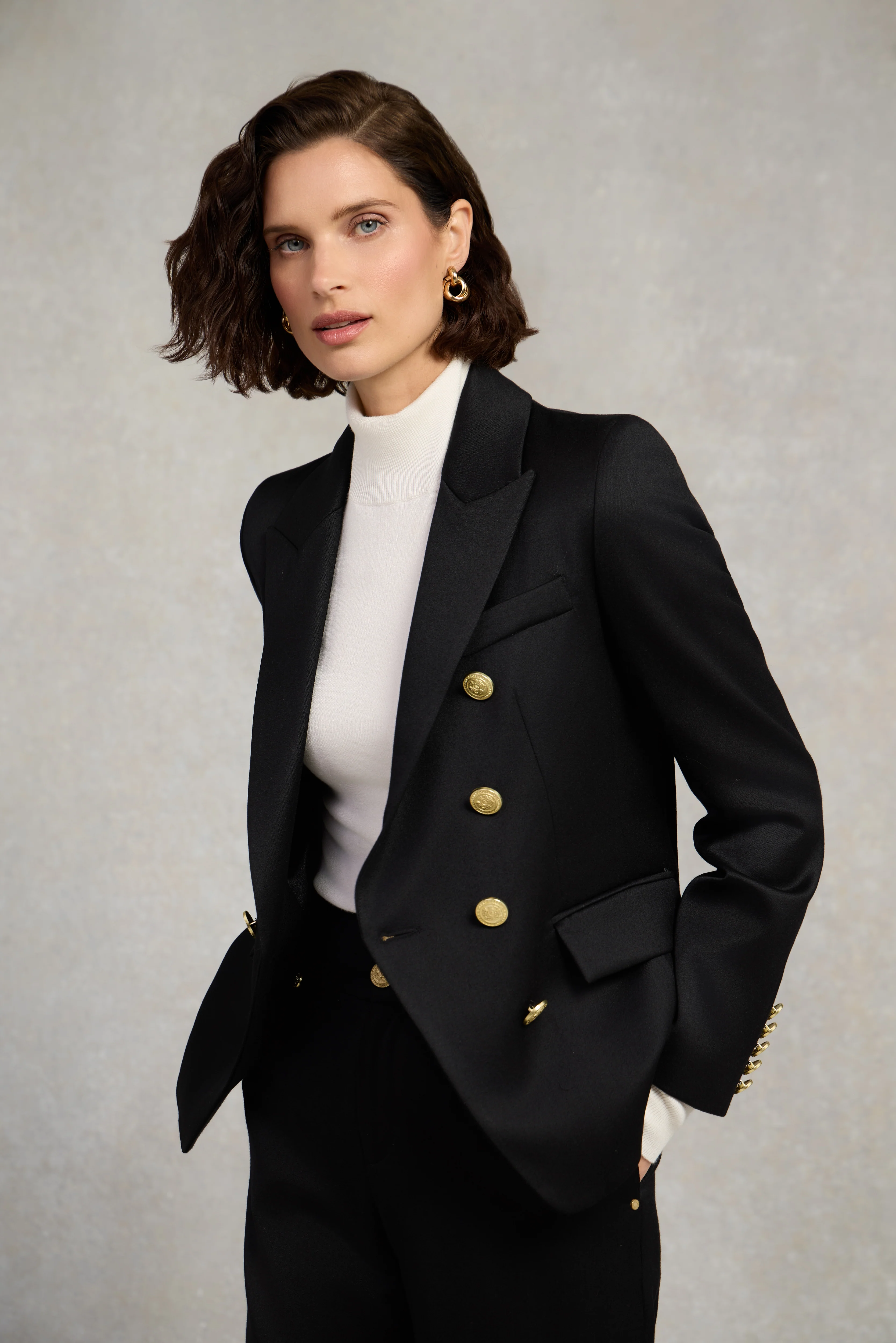 Knightsbridge Blazer (Black Barathea) - Image 9