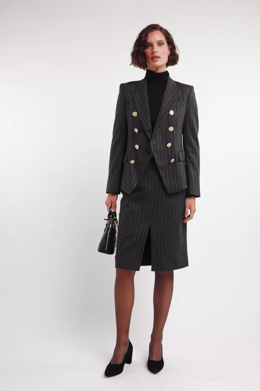 Knightsbridge Blazer (Charcoal Pinstripe) - Image 5
