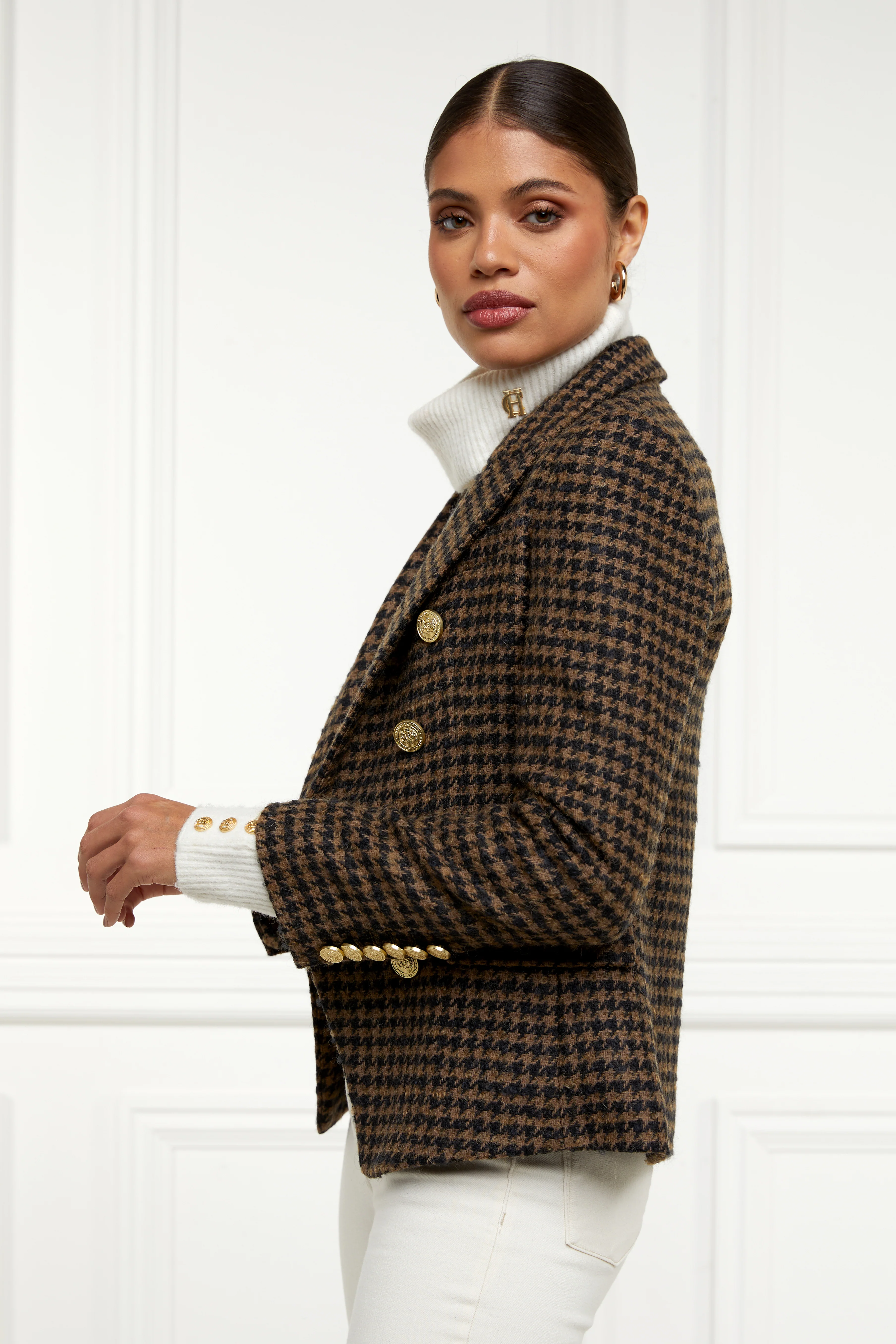 Knightsbridge Blazer (Chocolate Houndstooth) - Image 8