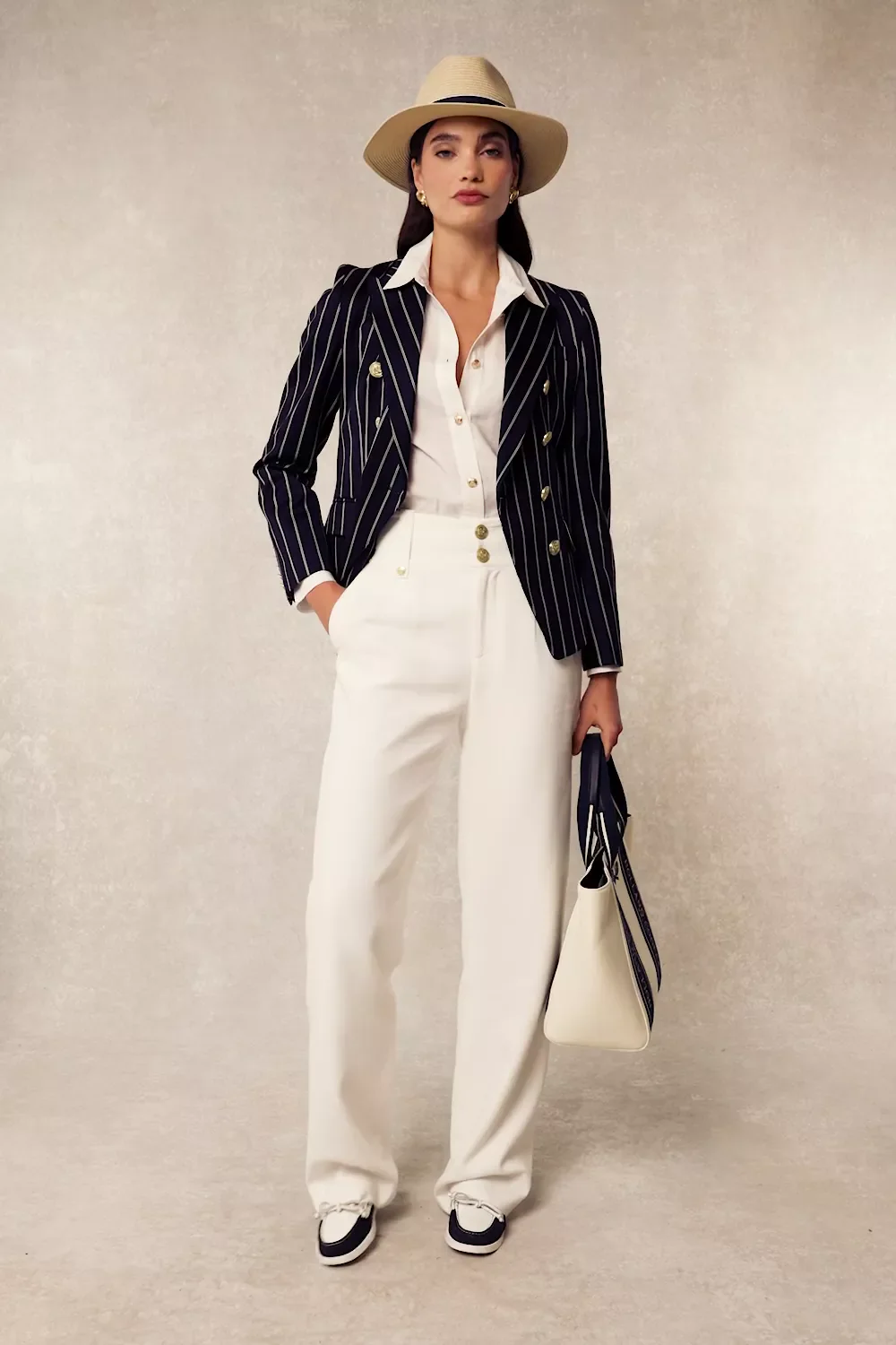 Knightsbridge Blazer (Ink Navy Wide Stripe) - Image 5