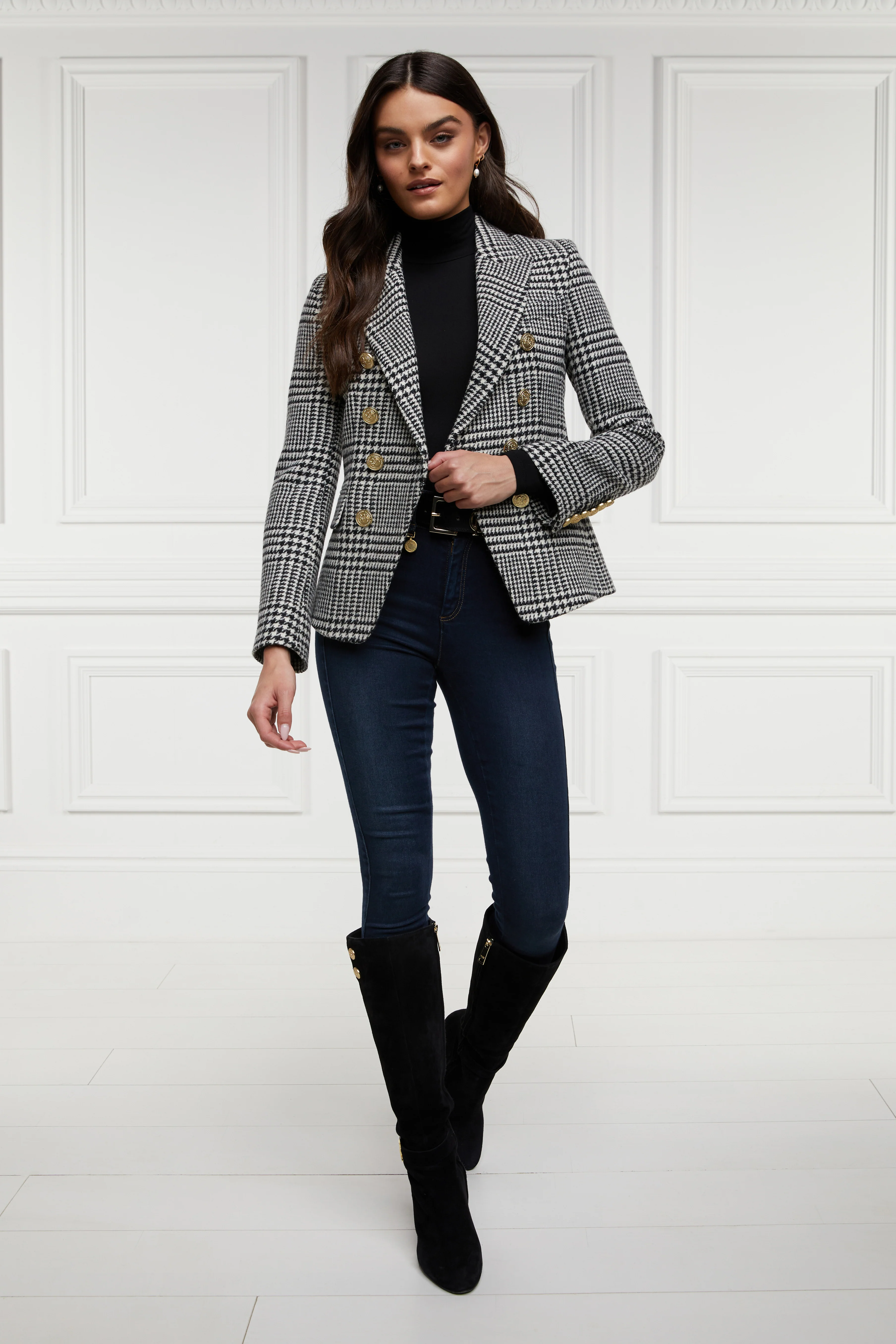 Knightsbridge Blazer (Large Scale Prince Of Wales Mono) - Image 8