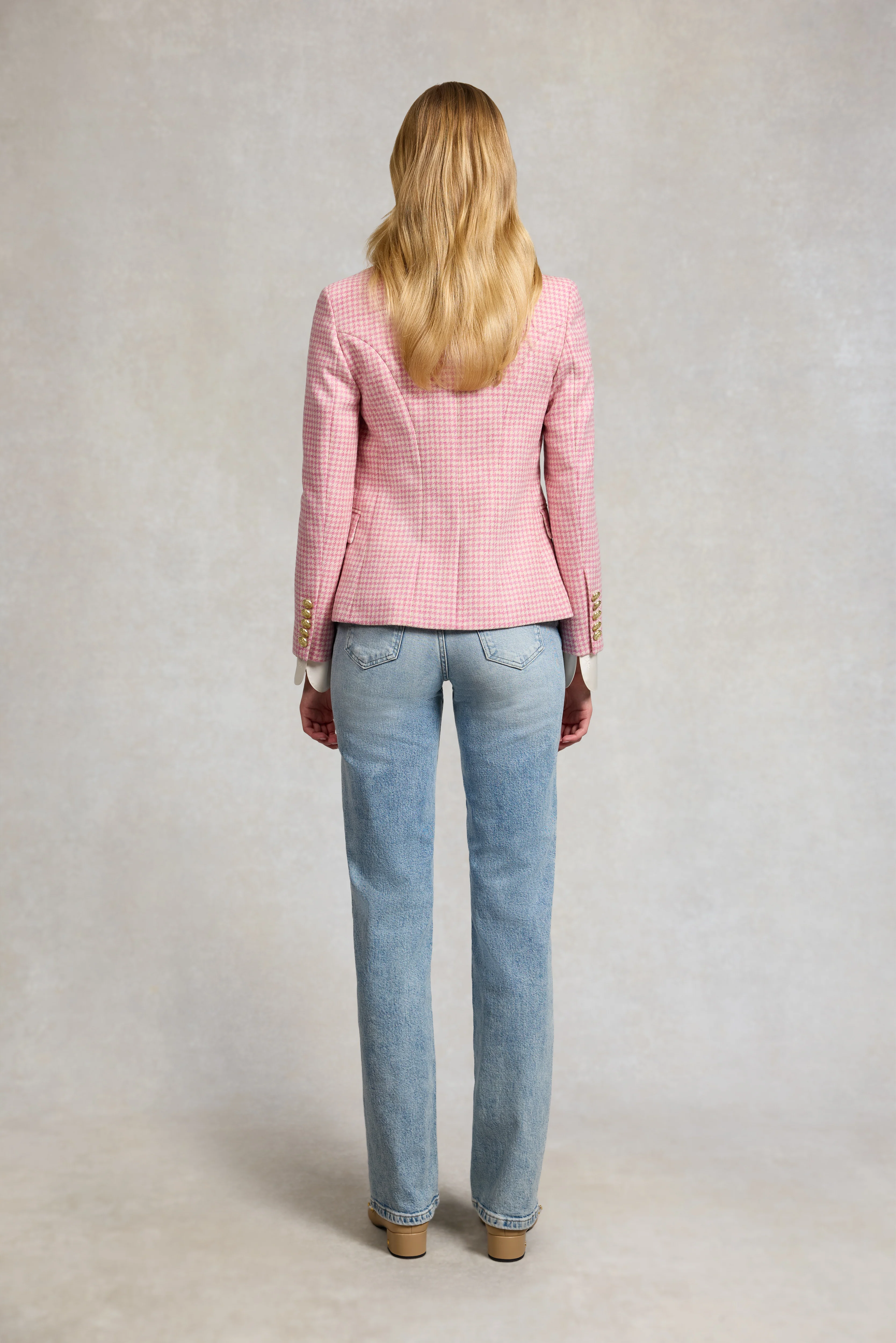 Knightsbridge Blazer (Light Pink Puppytooth) - Image 6
