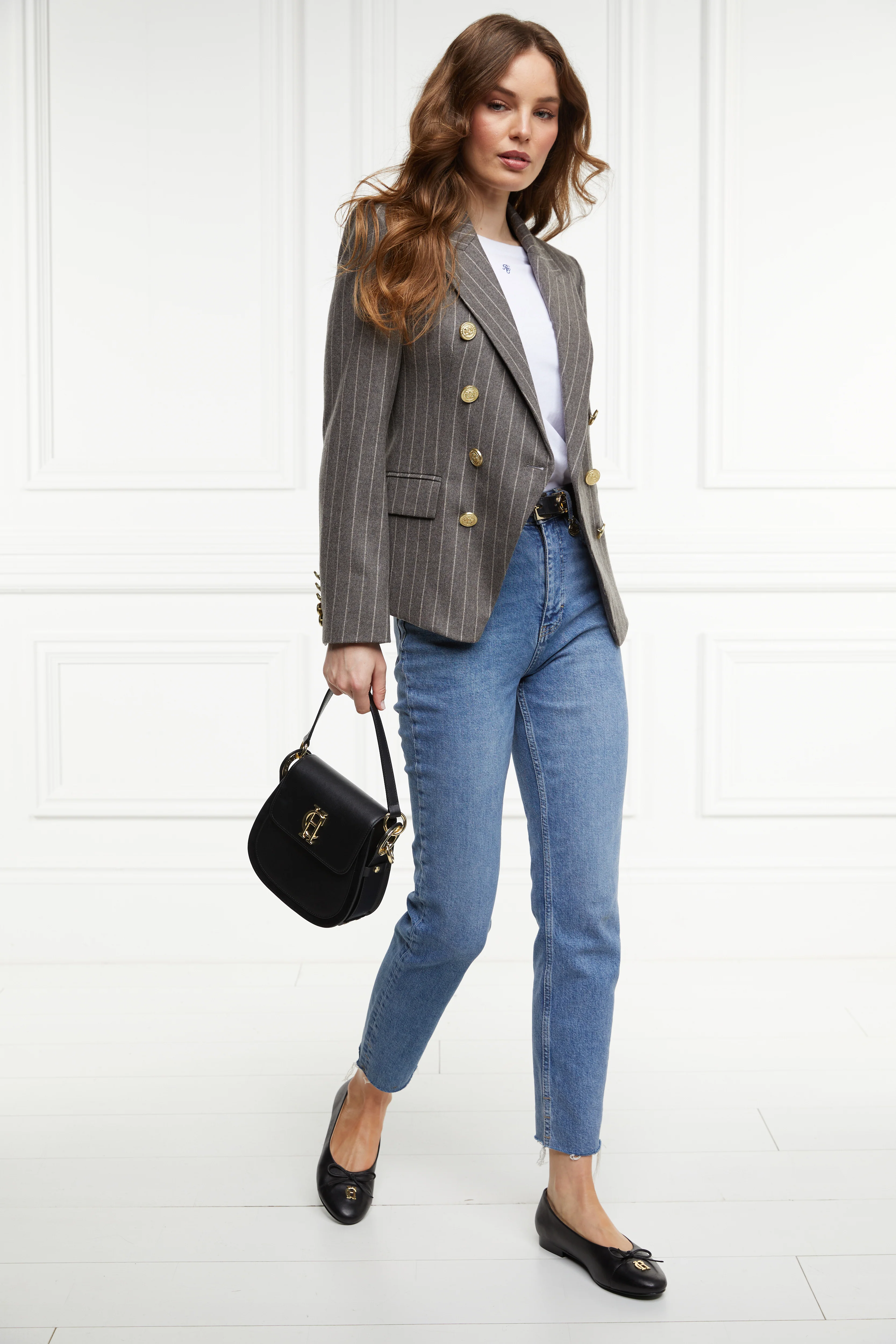 Knightsbridge Blazer (Soft Grey Pinstripe) - Image 3