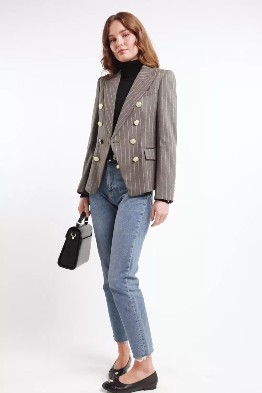 Knightsbridge Blazer (Soft Grey Pinstripe) - Image 5