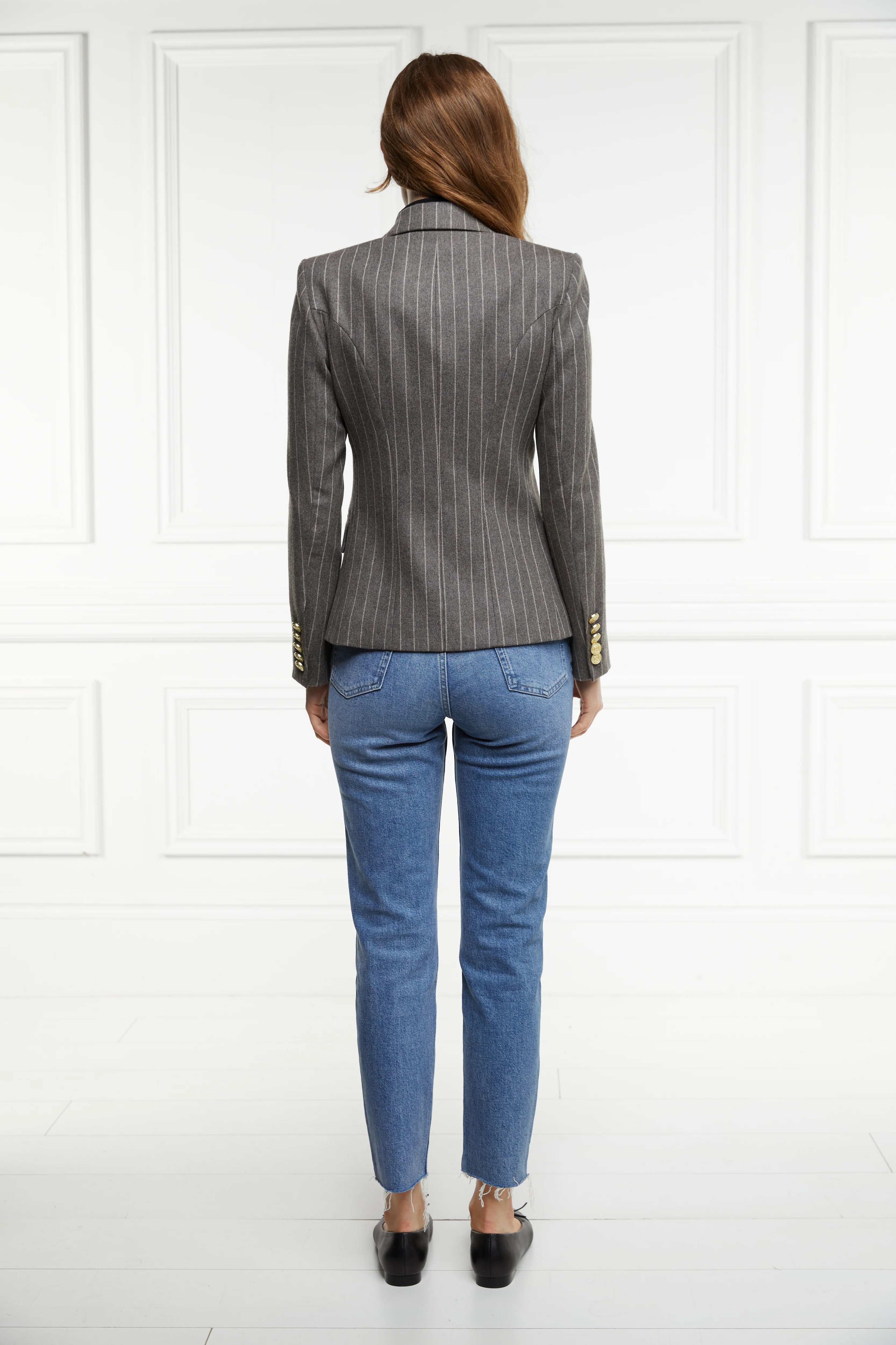 Knightsbridge Blazer (Soft Grey Pinstripe) - Image 6