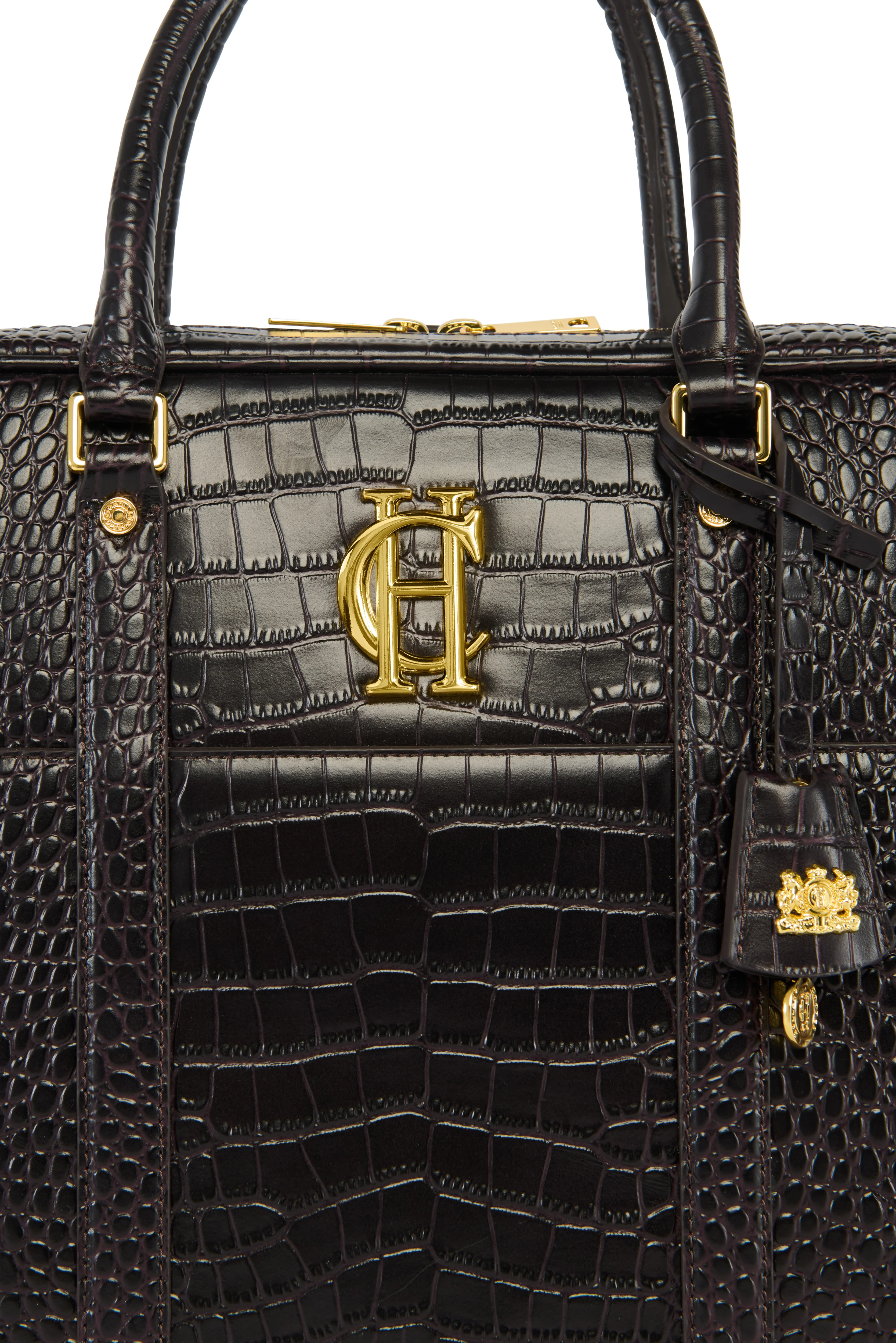 Knightsbridge Briefcase (Rich Chocolate Croc) - Image 8