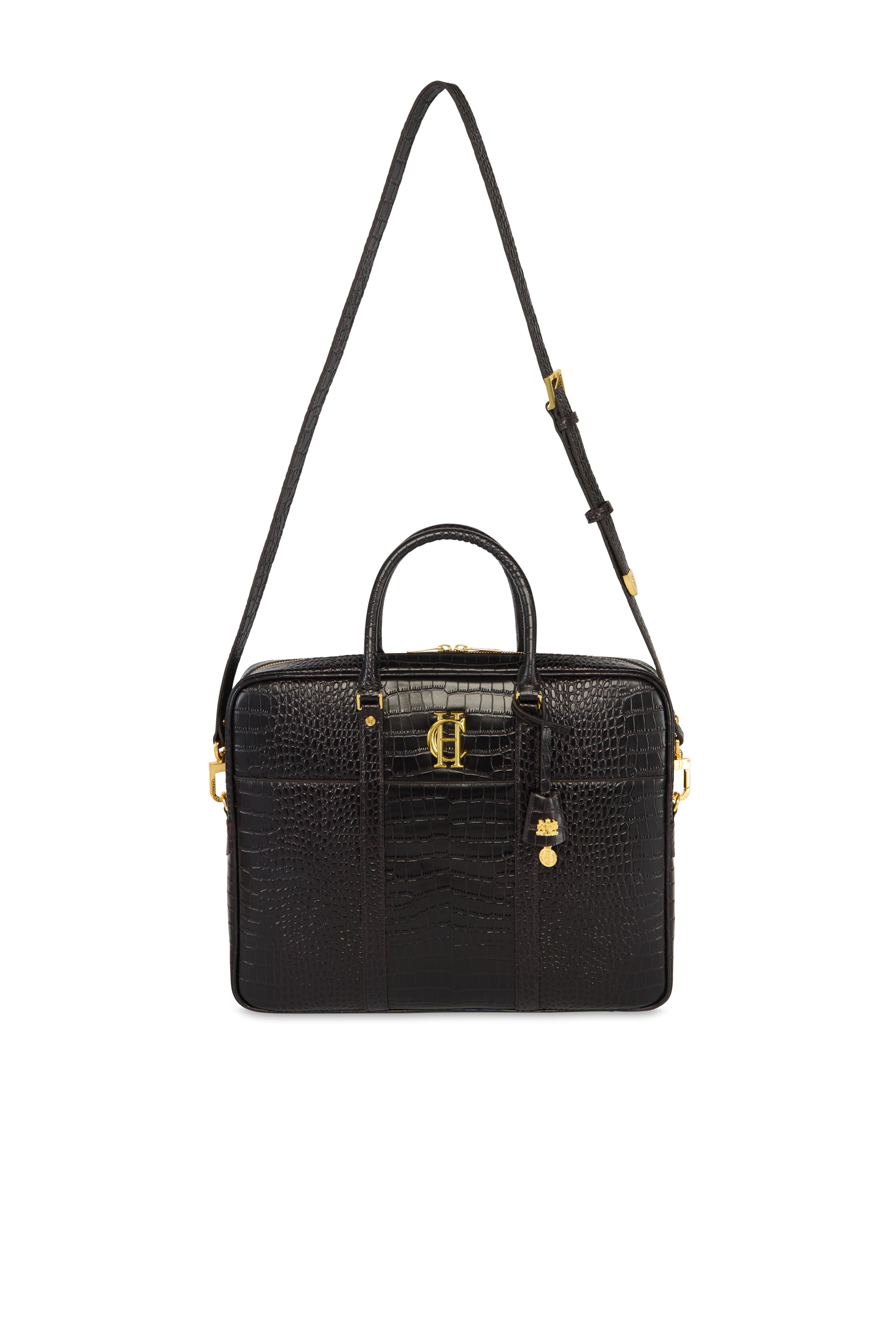 Knightsbridge Briefcase (Rich Chocolate Croc) - Image 9