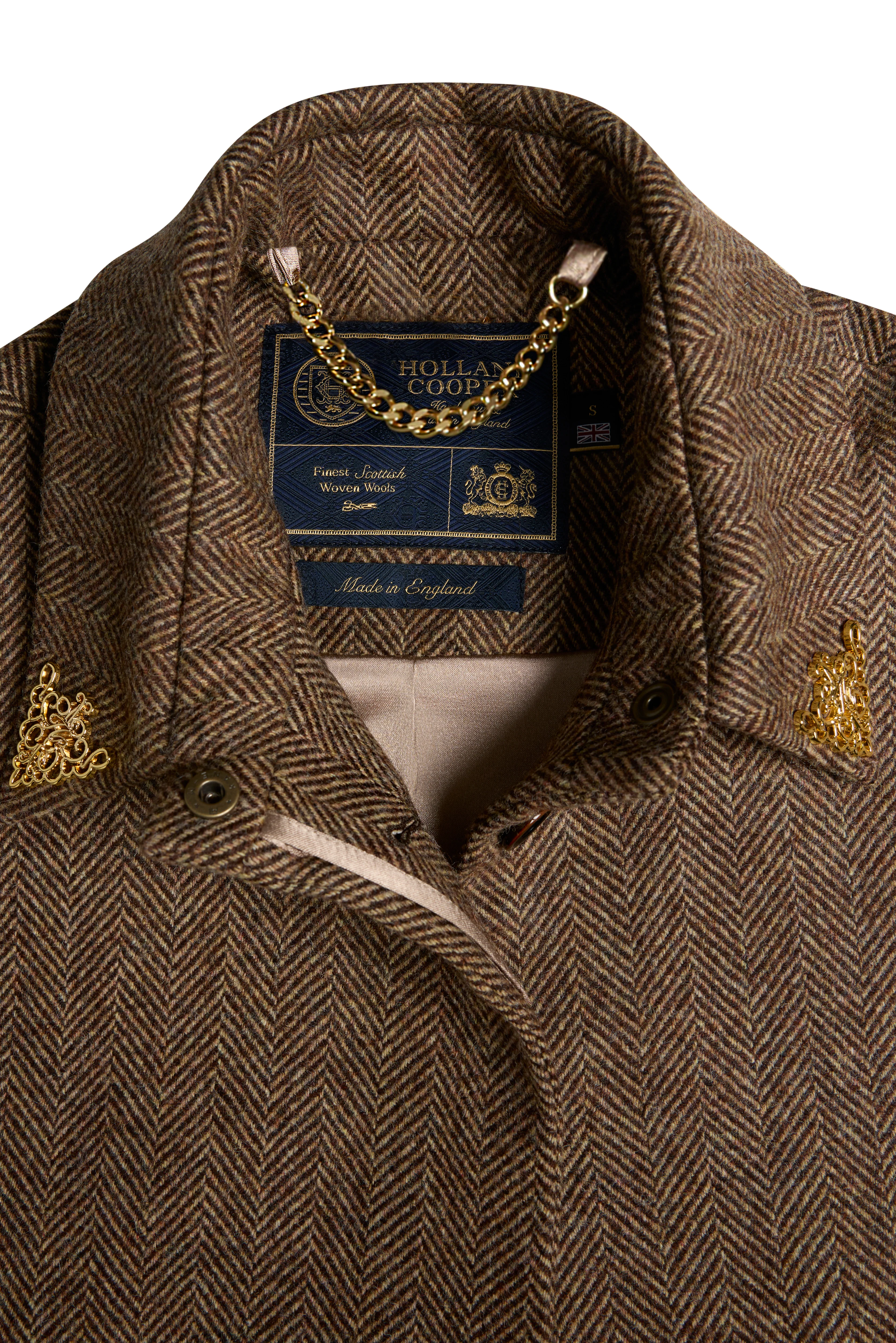 Knightsbridge Cape (Large Scale Brown Herringbone) - Image 11