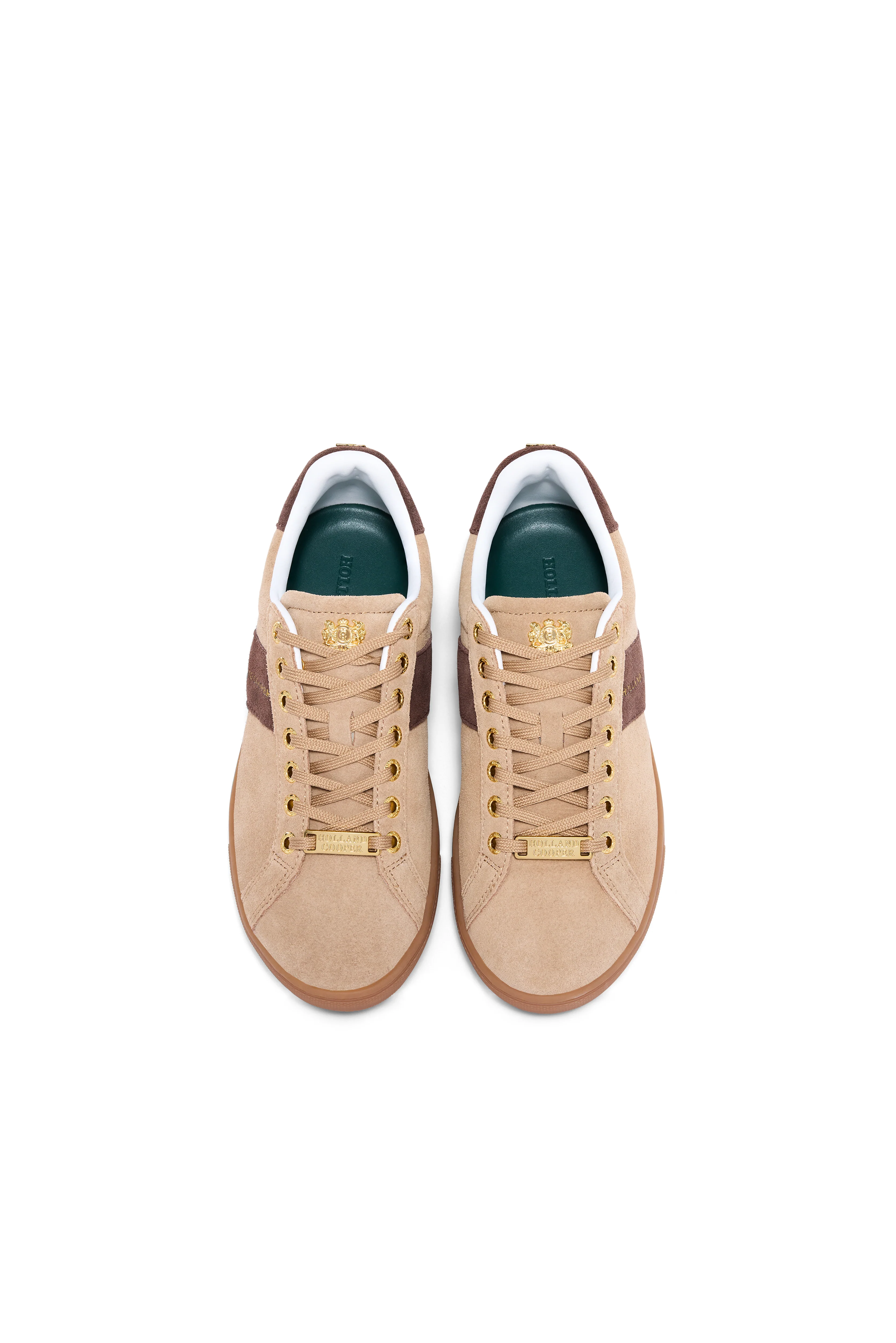 Knightsbridge Court Trainer (Taupe Dark Chocolate) - Image 4