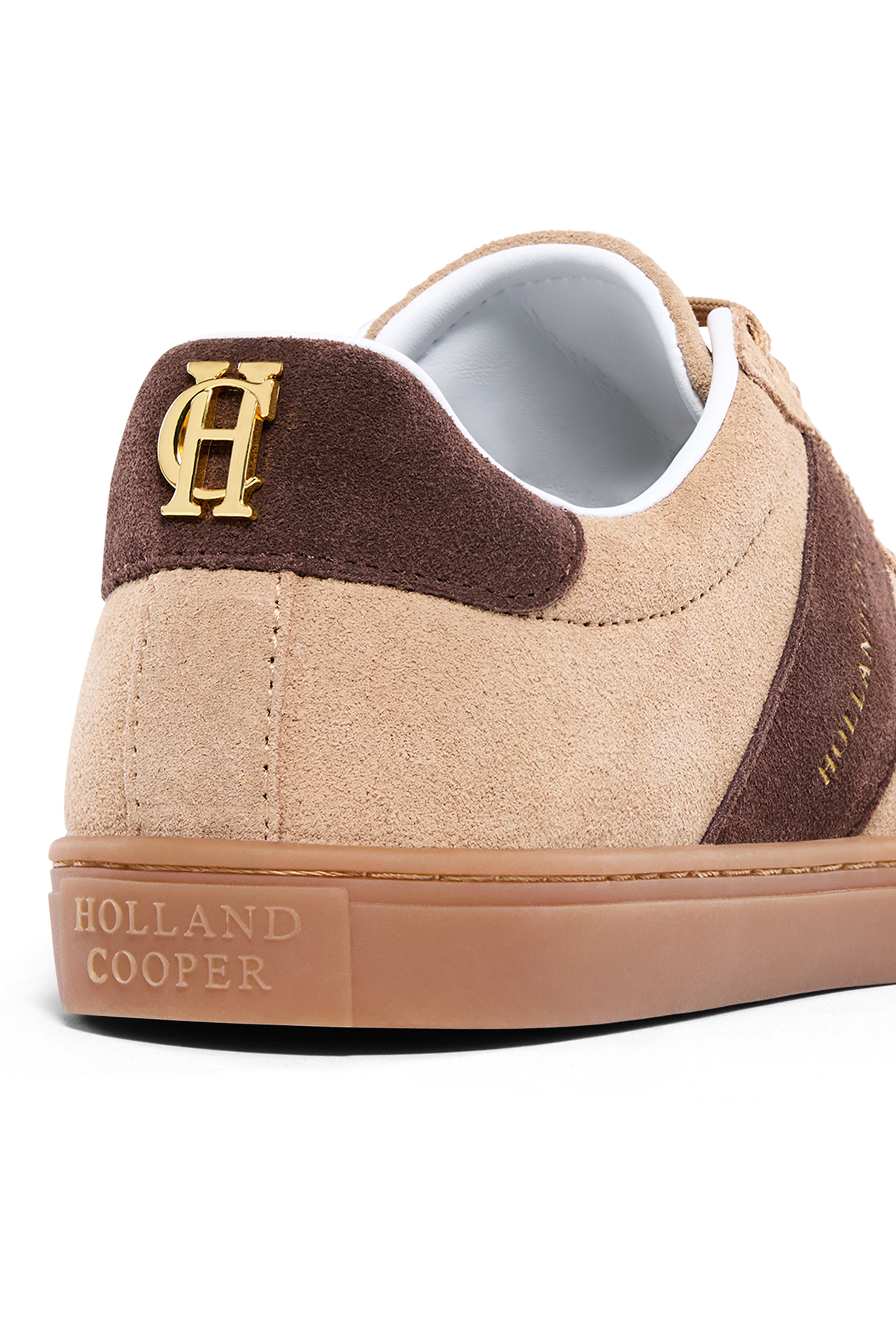 Knightsbridge Court Trainer (Taupe Dark Chocolate) - Image 6