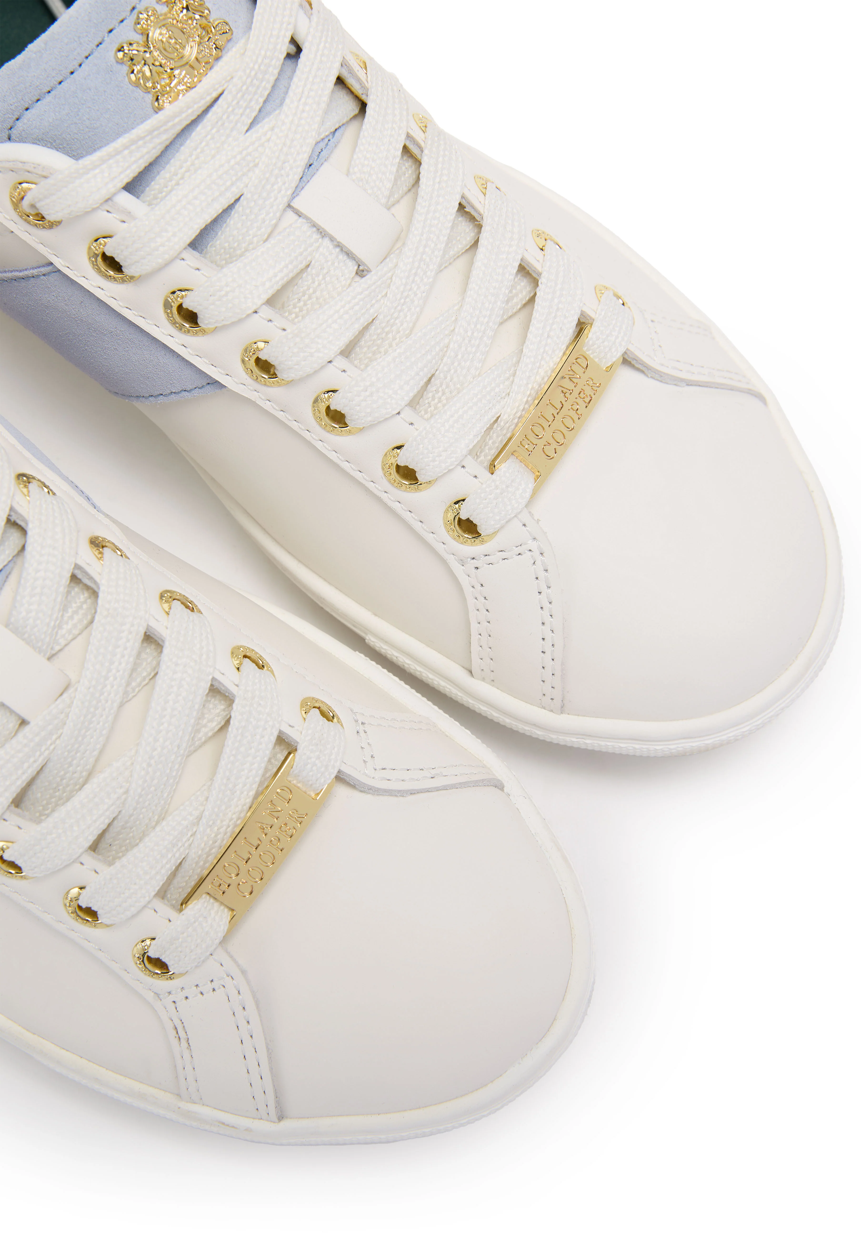 Knightsbridge Court Trainer (White Smokey Blue) - Image 3