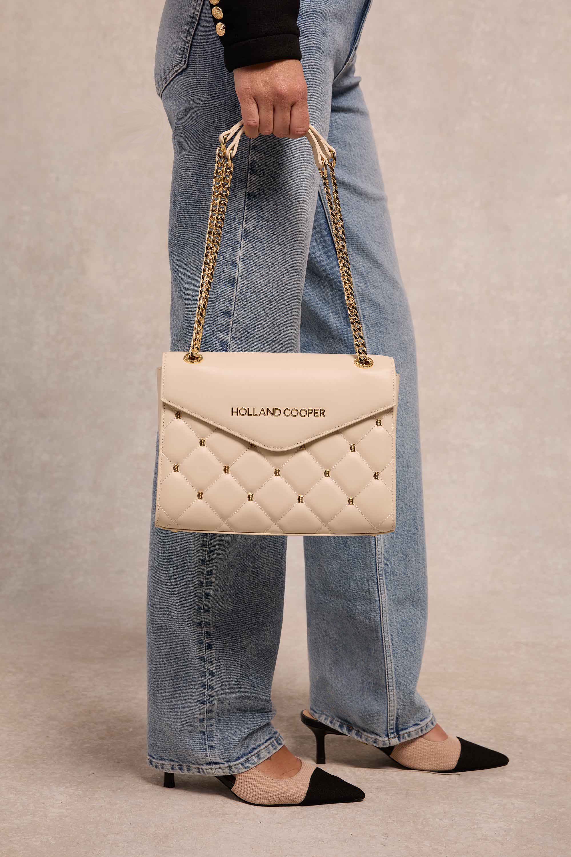 Knightsbridge Shoulder Bag (Cream) - Image 2
