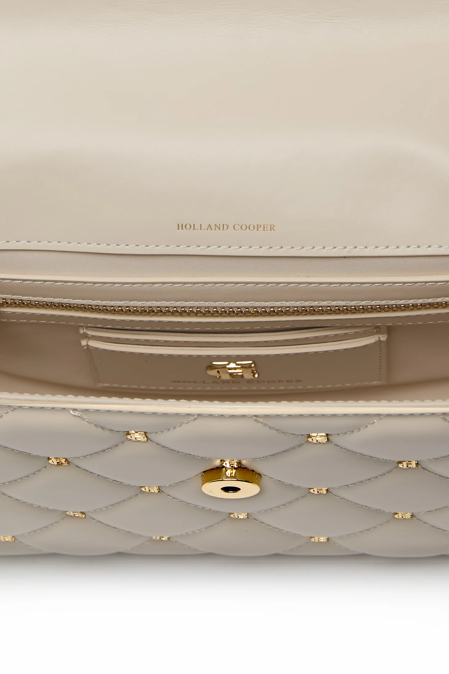 Knightsbridge Shoulder Bag (Cream) - Image 9