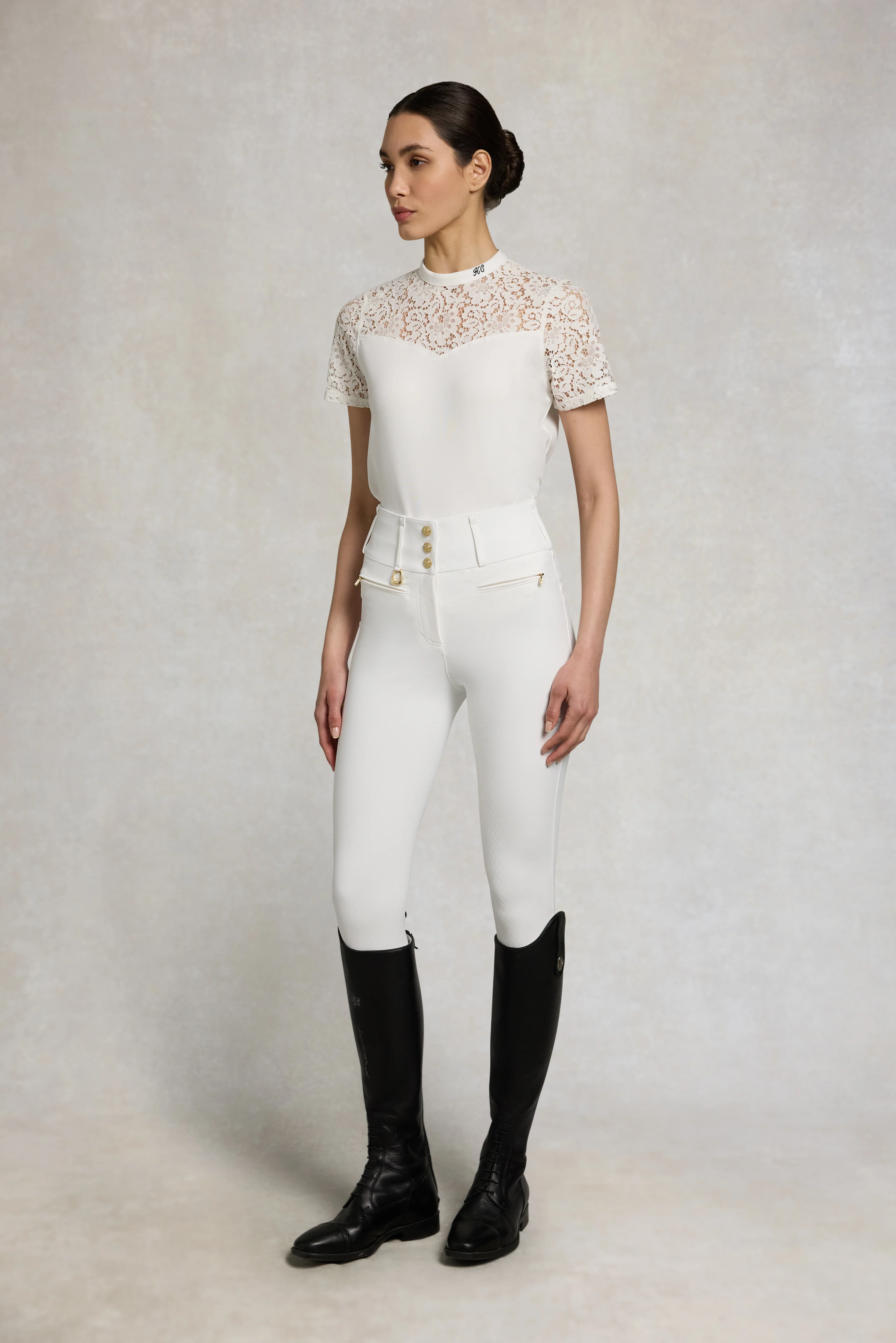 Lace Tee (White) - Image 2