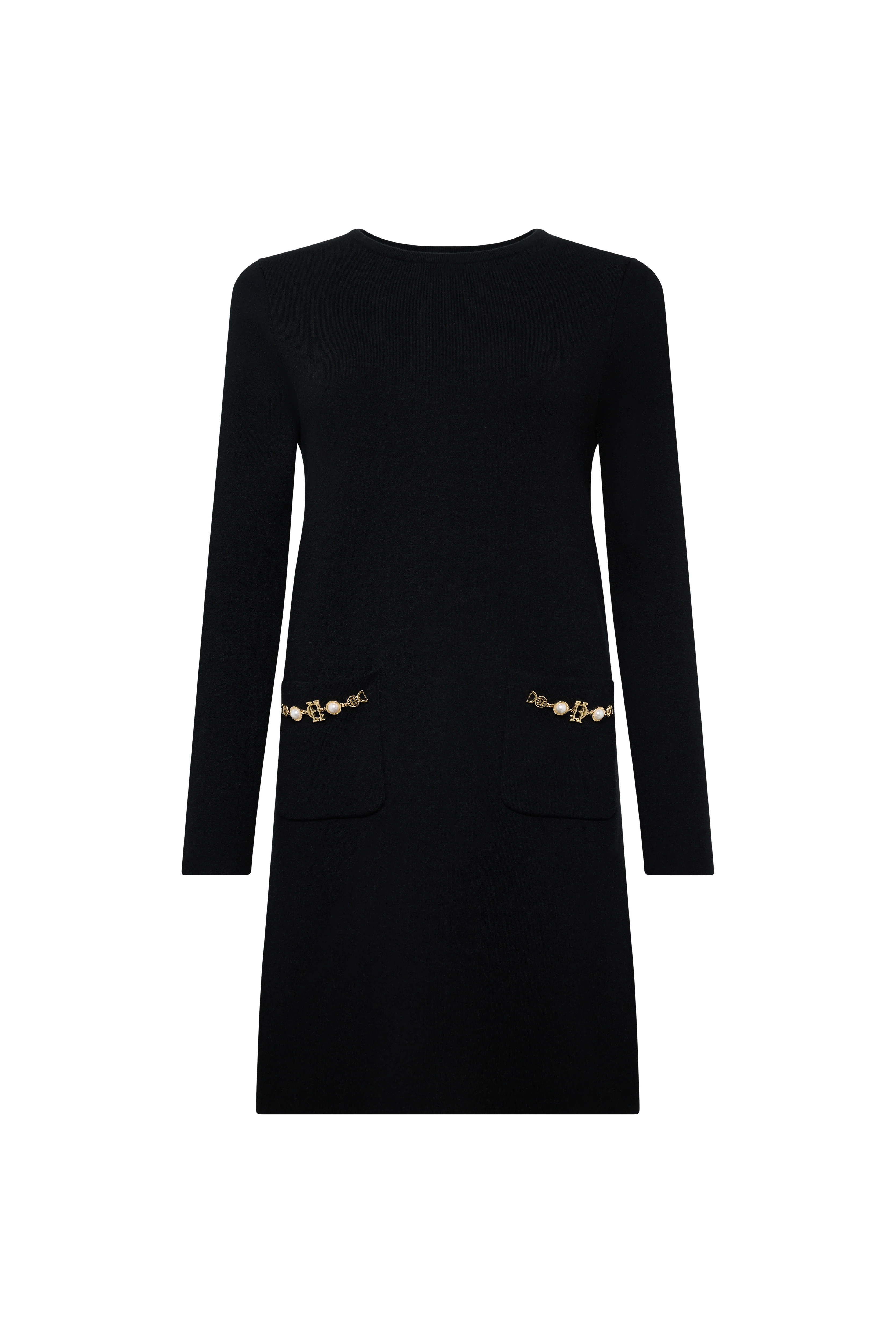 Laura Shift Dress (Black) - Image 4