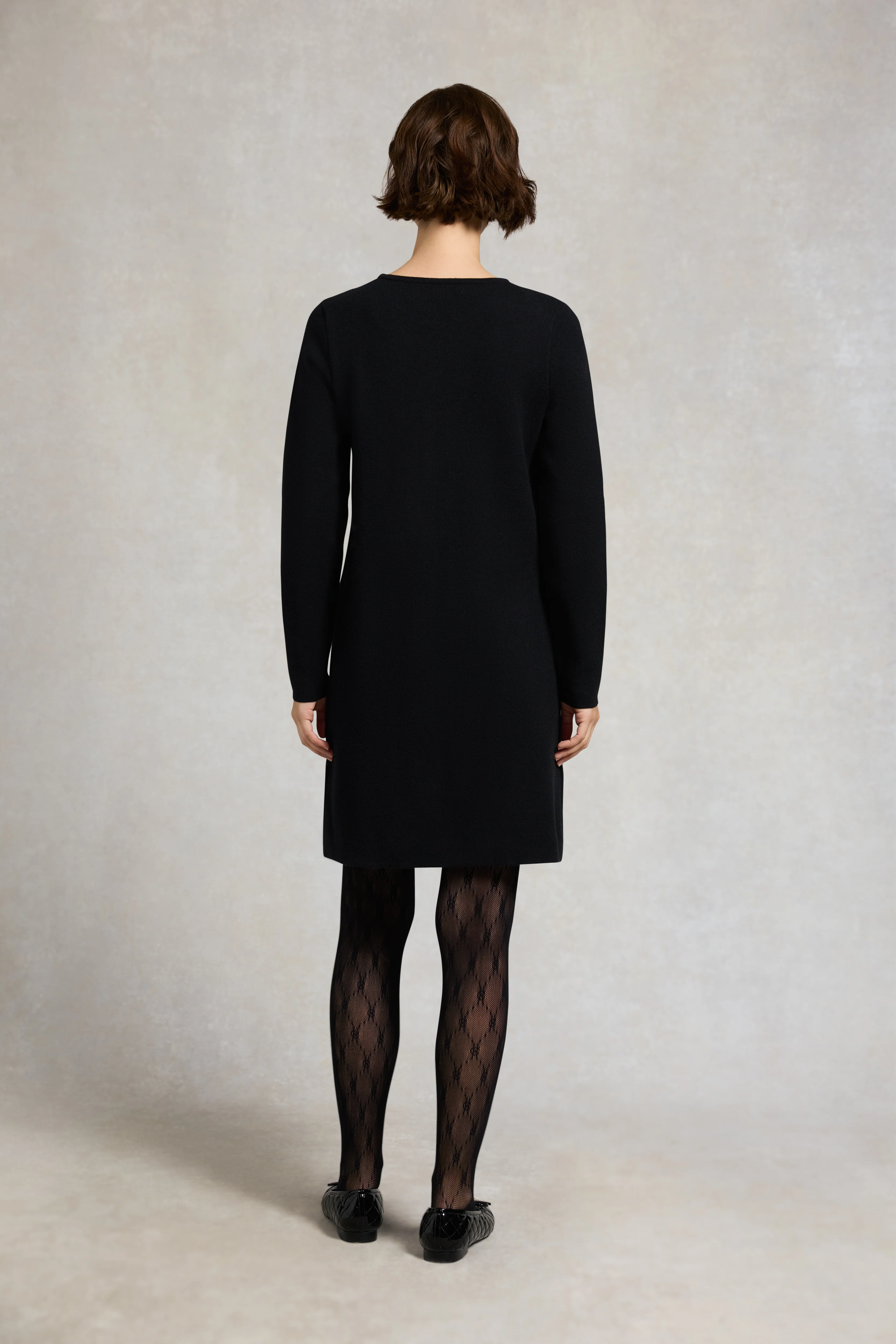 Laura Shift Dress (Black) - Image 5