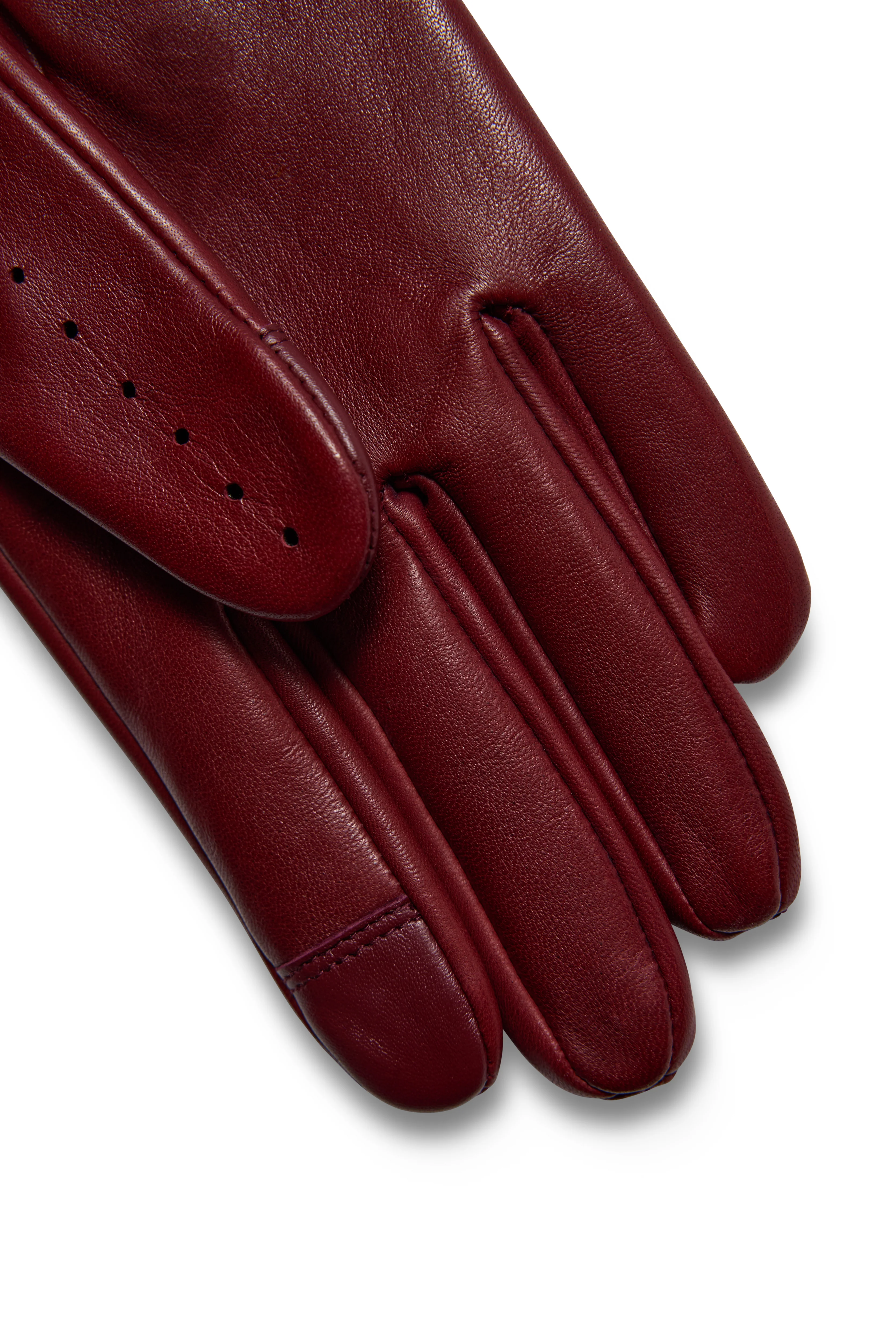 Leather Driving Gloves (Oxblood) - Image 5