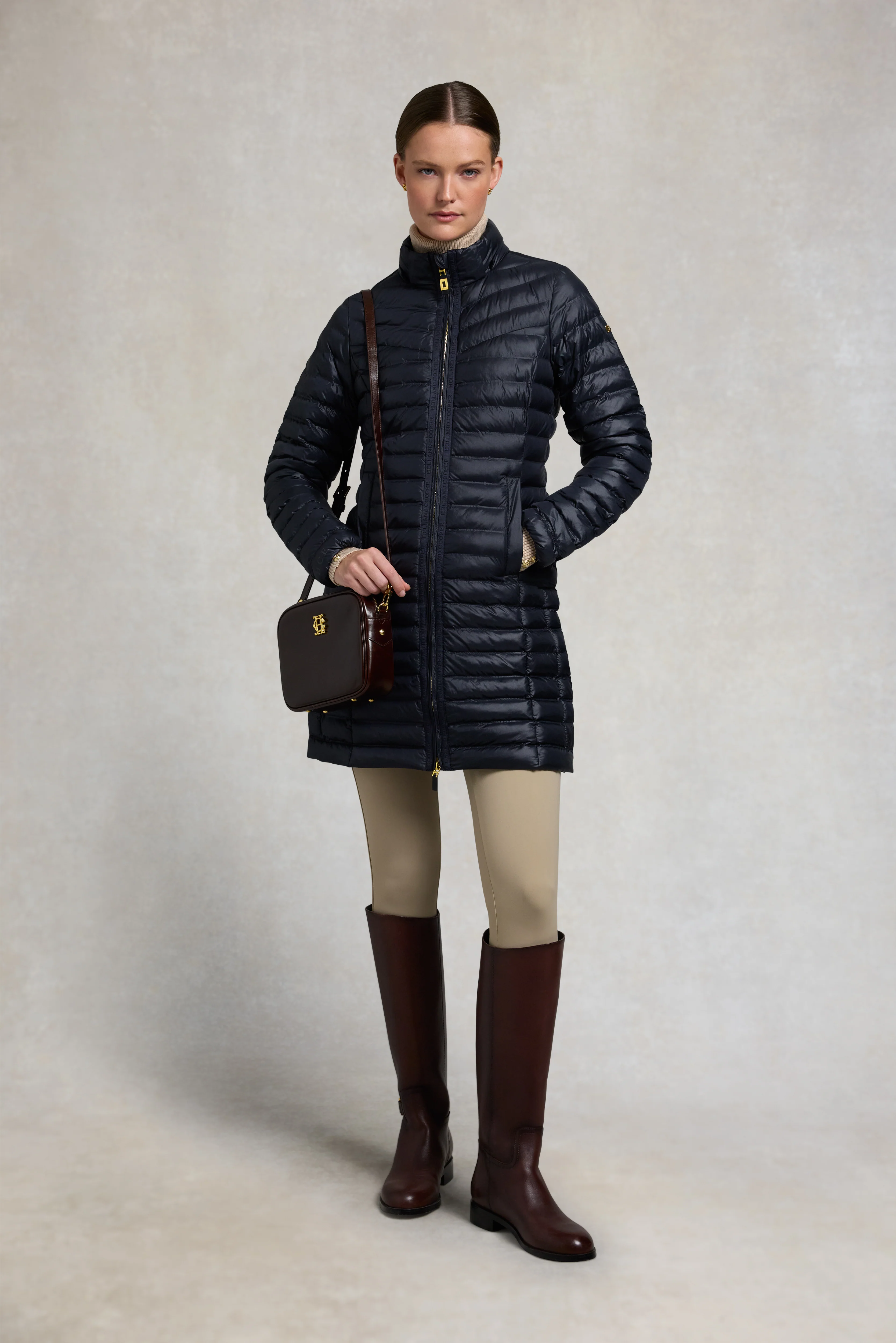 Lightweight Puffer Coat (Ink Navy) - Image 5