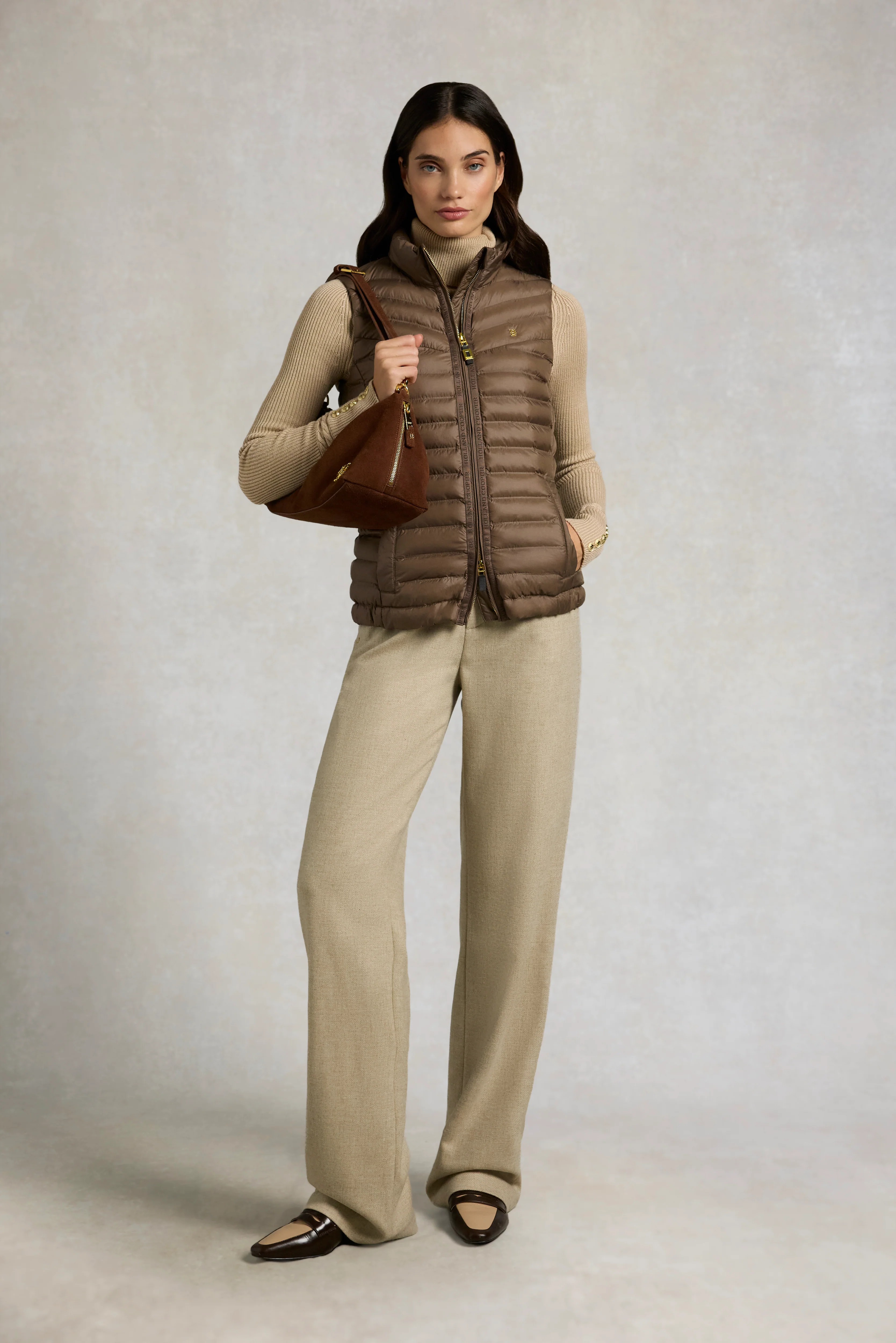 Lightweight Puffer Gilet (Chestnut) - Image 3