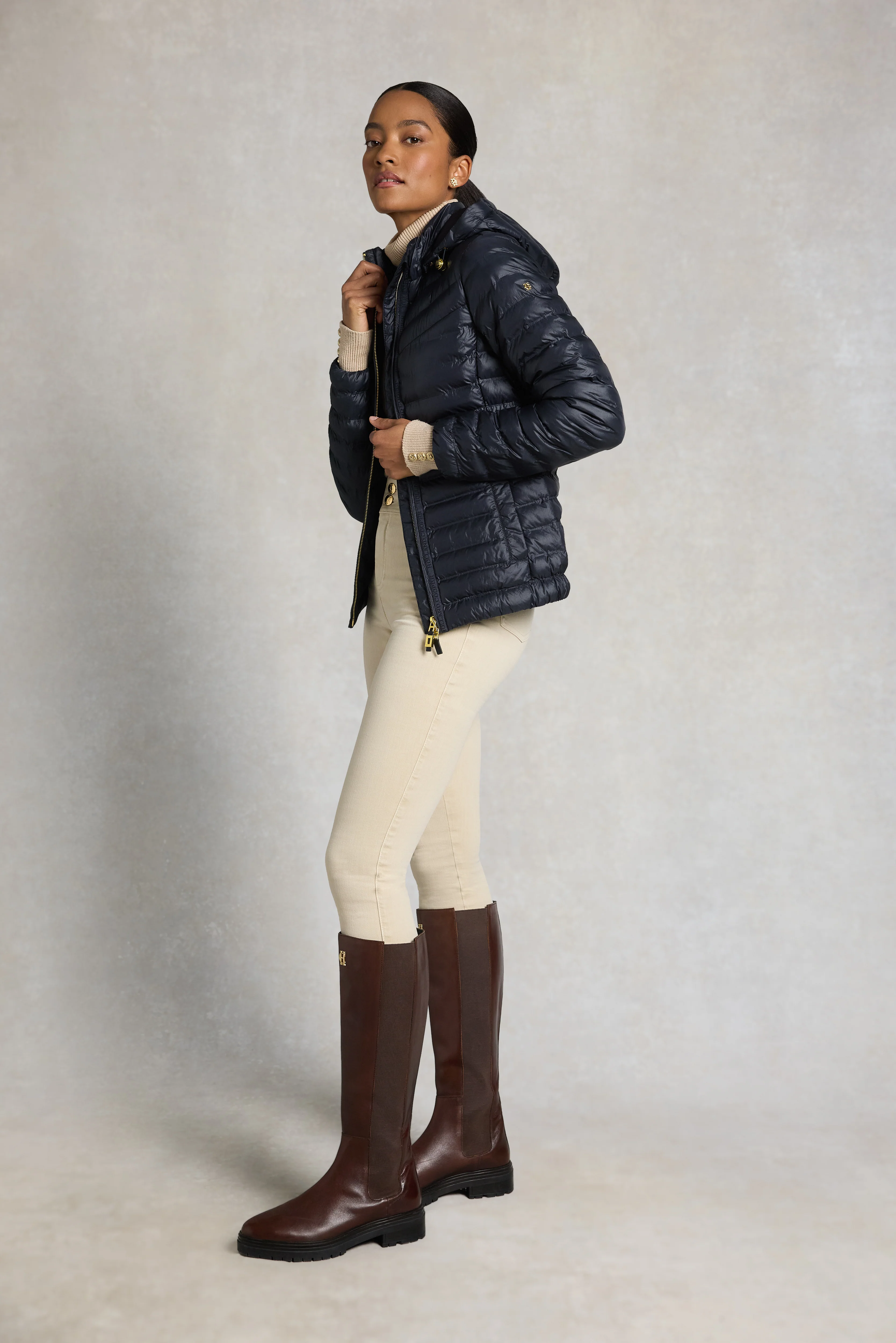 Lightweight Puffer Jacket (Ink Navy) - Image 4
