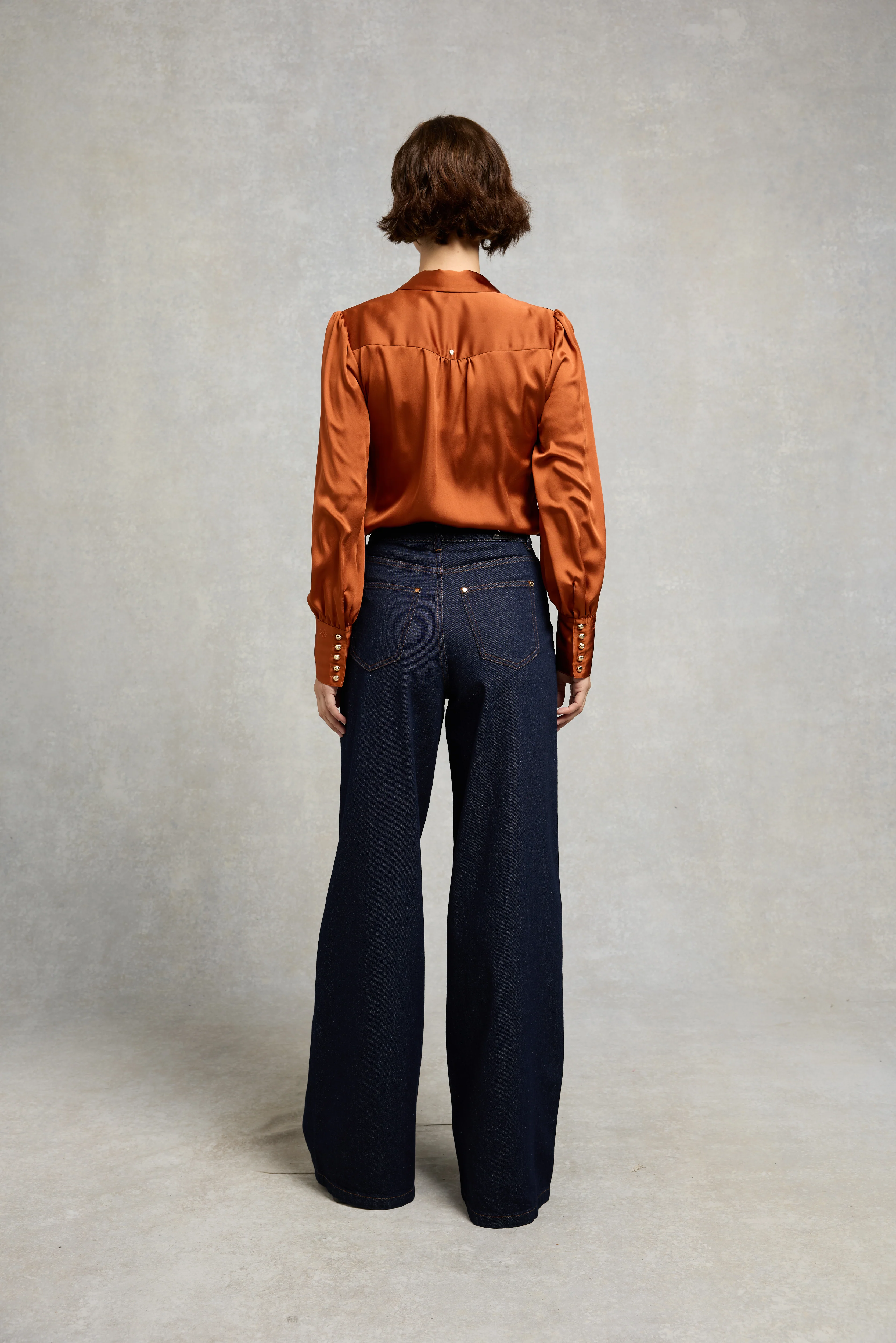 Lily Wide Leg Jean (Clean Indigo) - Image 5