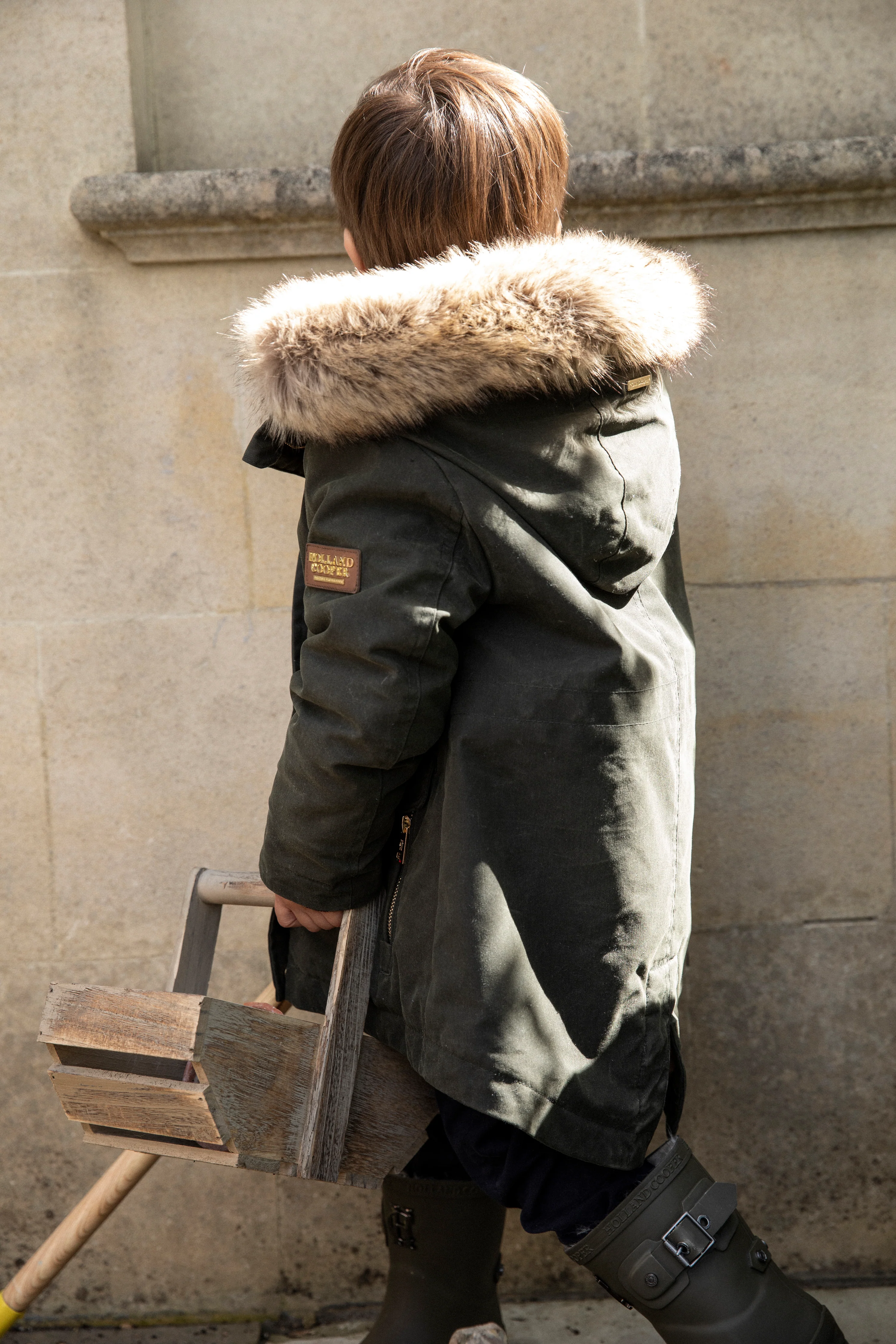 Little Montana Parka (Khaki Wax) - Image 6