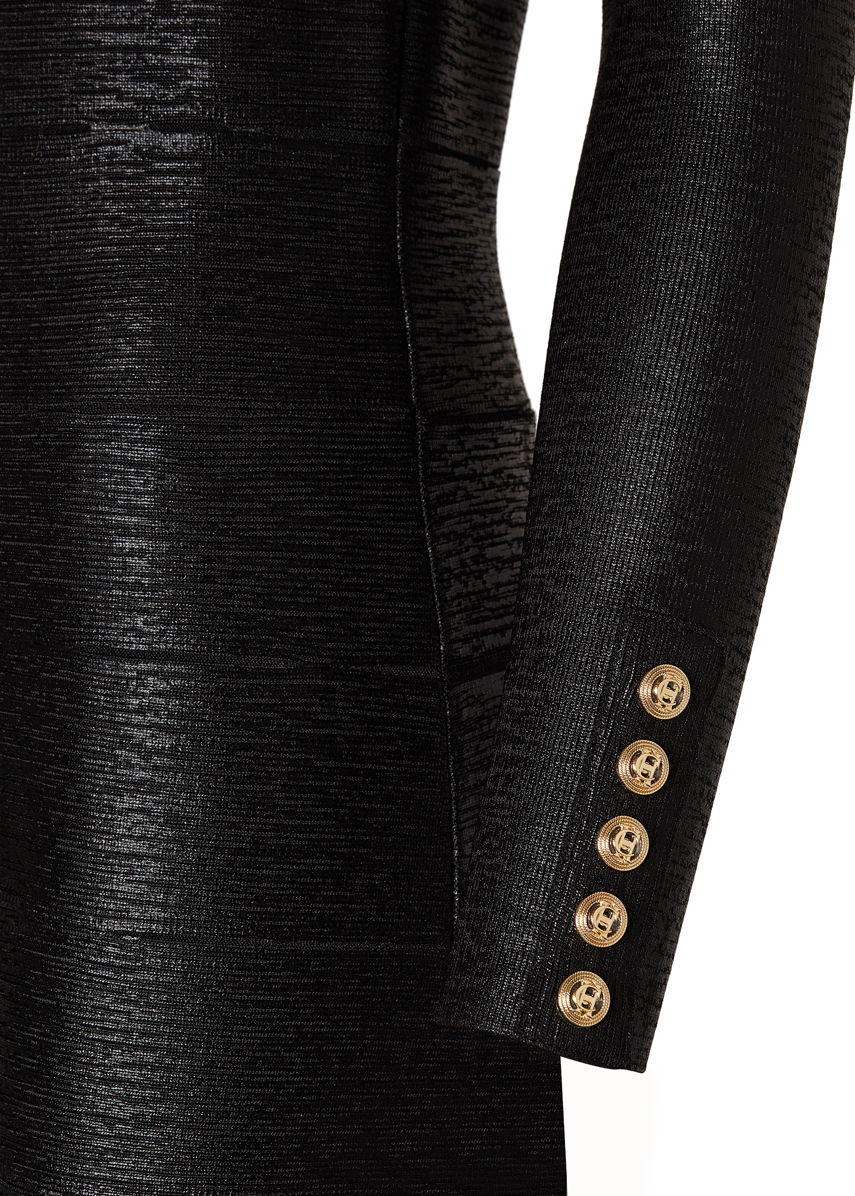 Lottie Bandage Dress (Black Foil) - Image 7