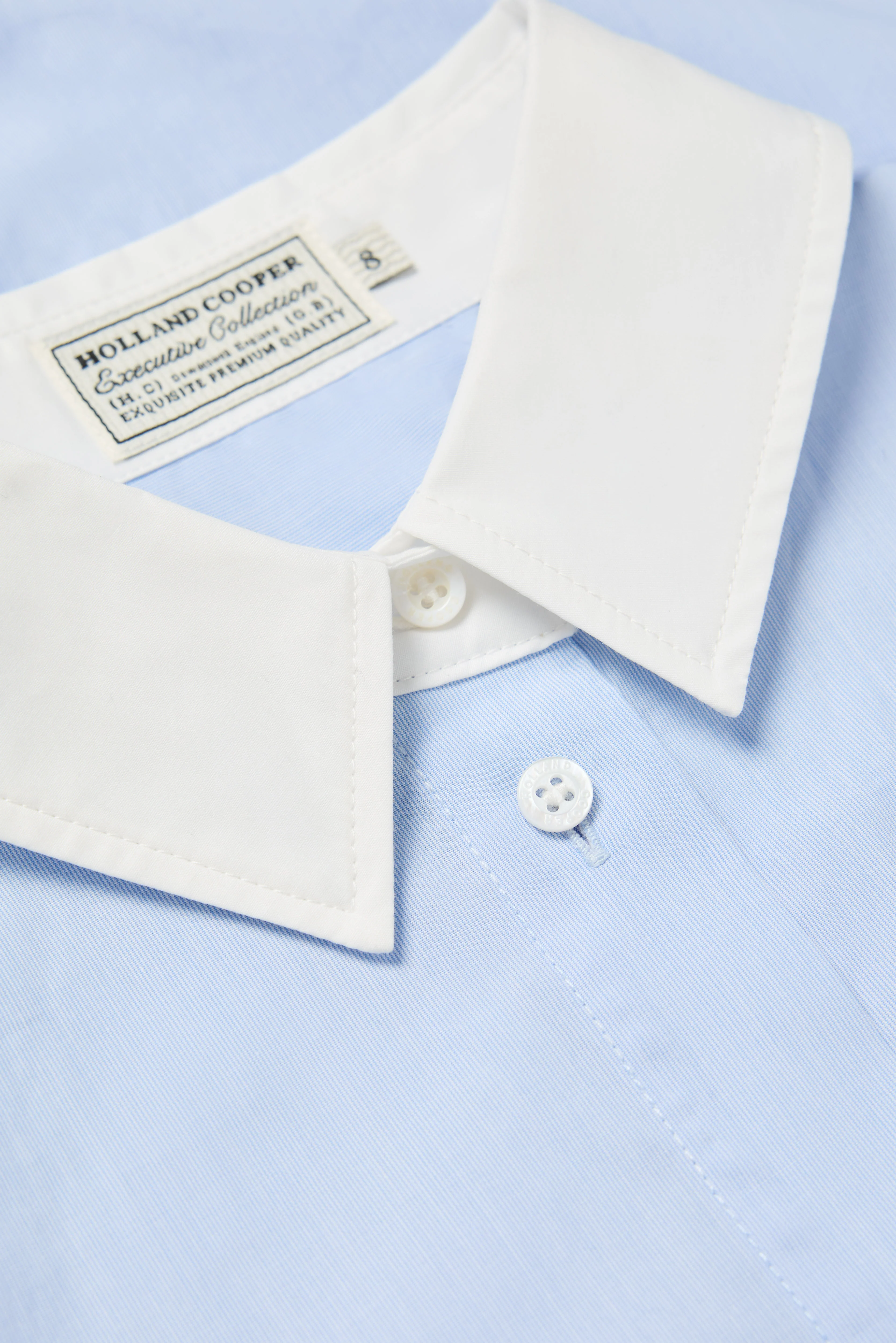 Louisa Shirt (Pale Blue Fine Stripe) - Image 7