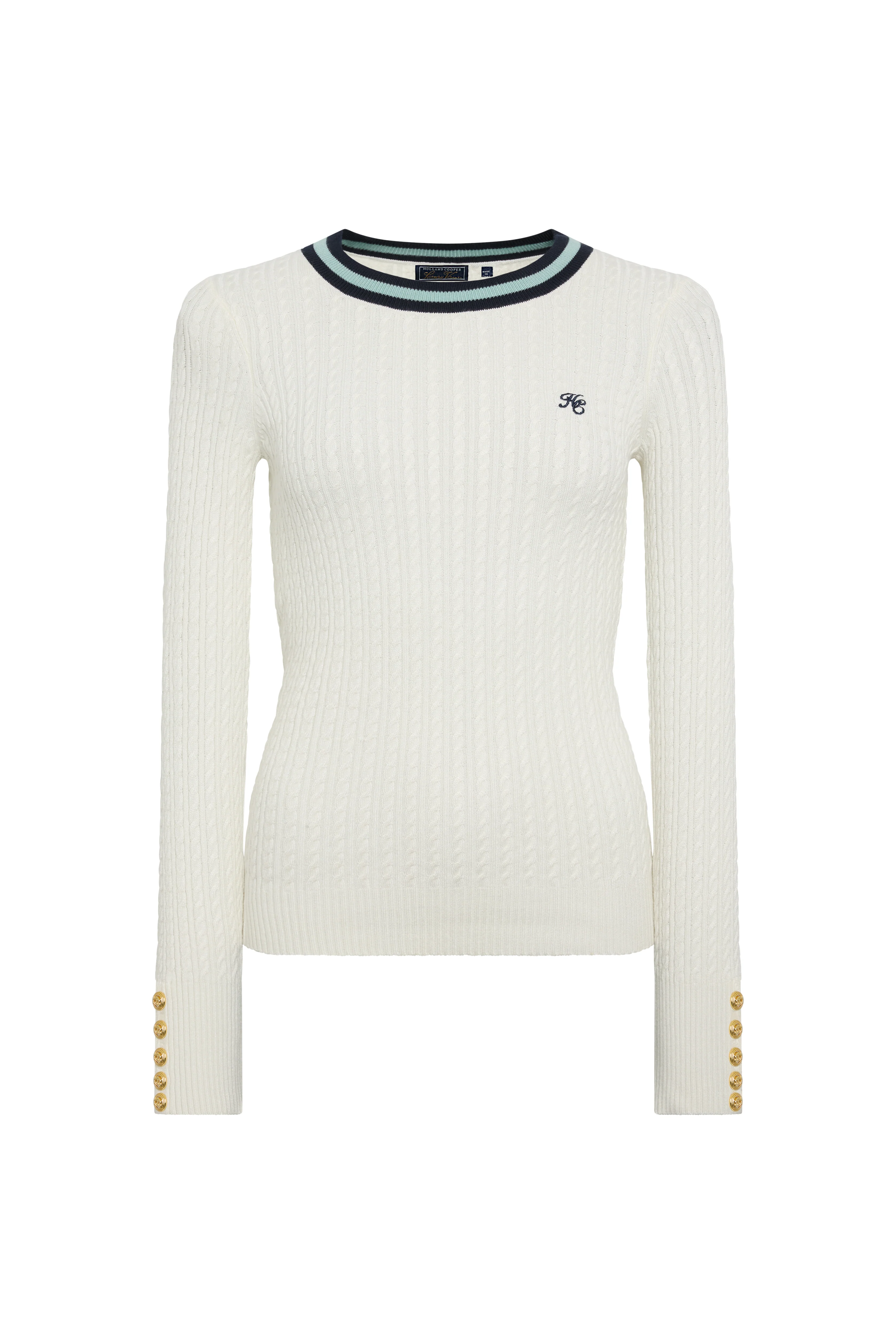Lucy Crew Knit (Natural Ink Navy Sea Mist) - Image 6