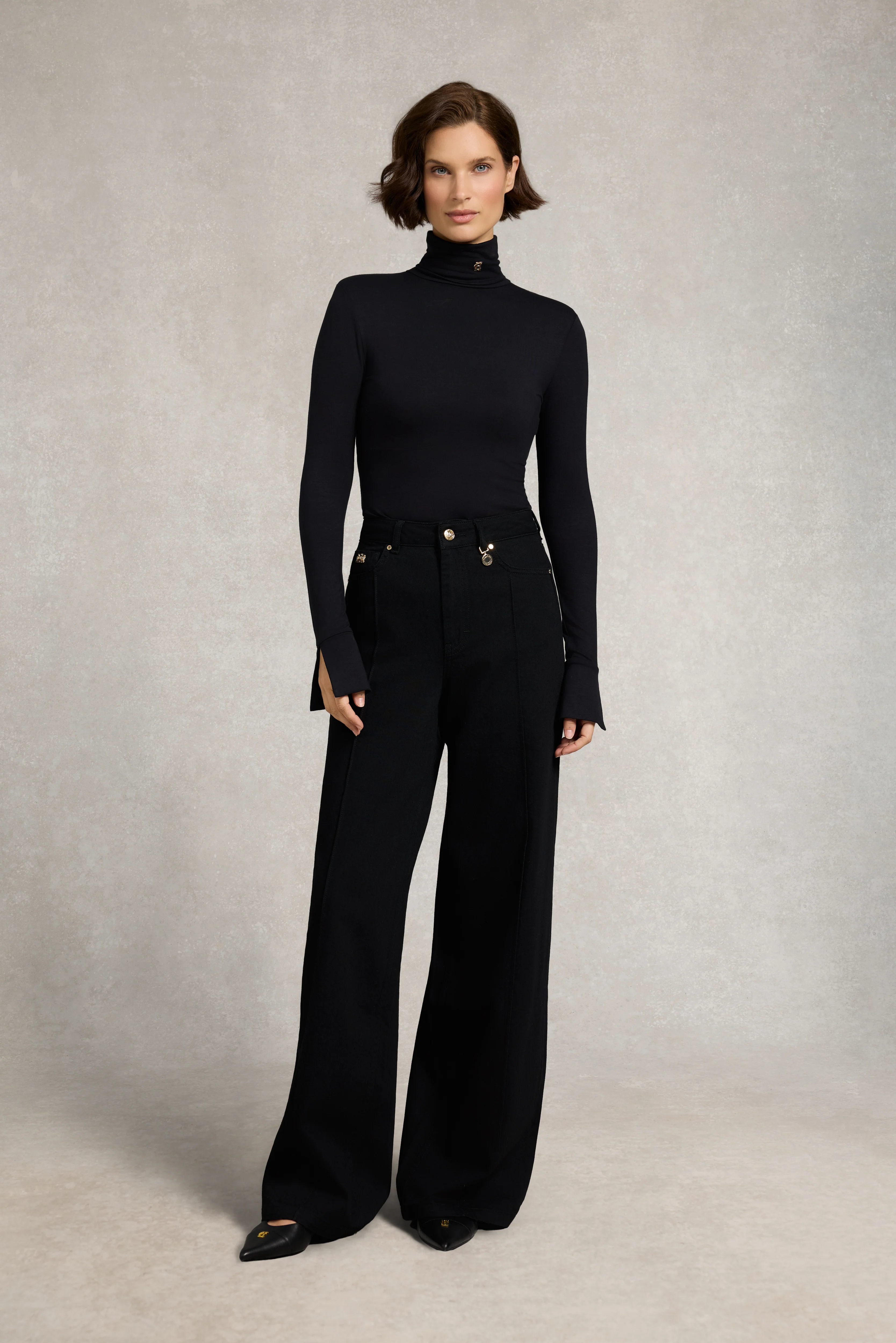 Lucy Essential Roll Neck (Black) - Image 6