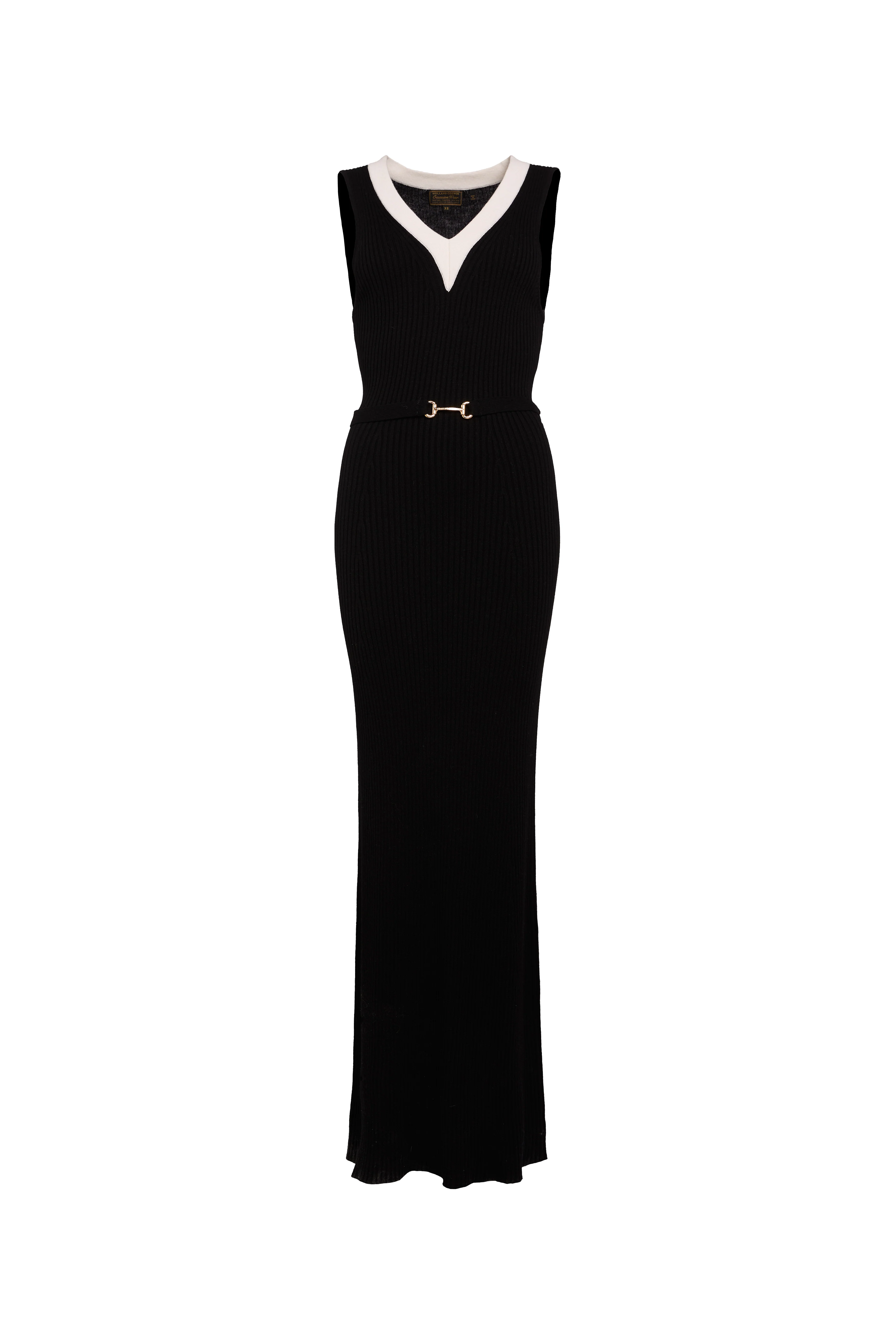Lucy Knit Maxi Dress (Black) - Image 4